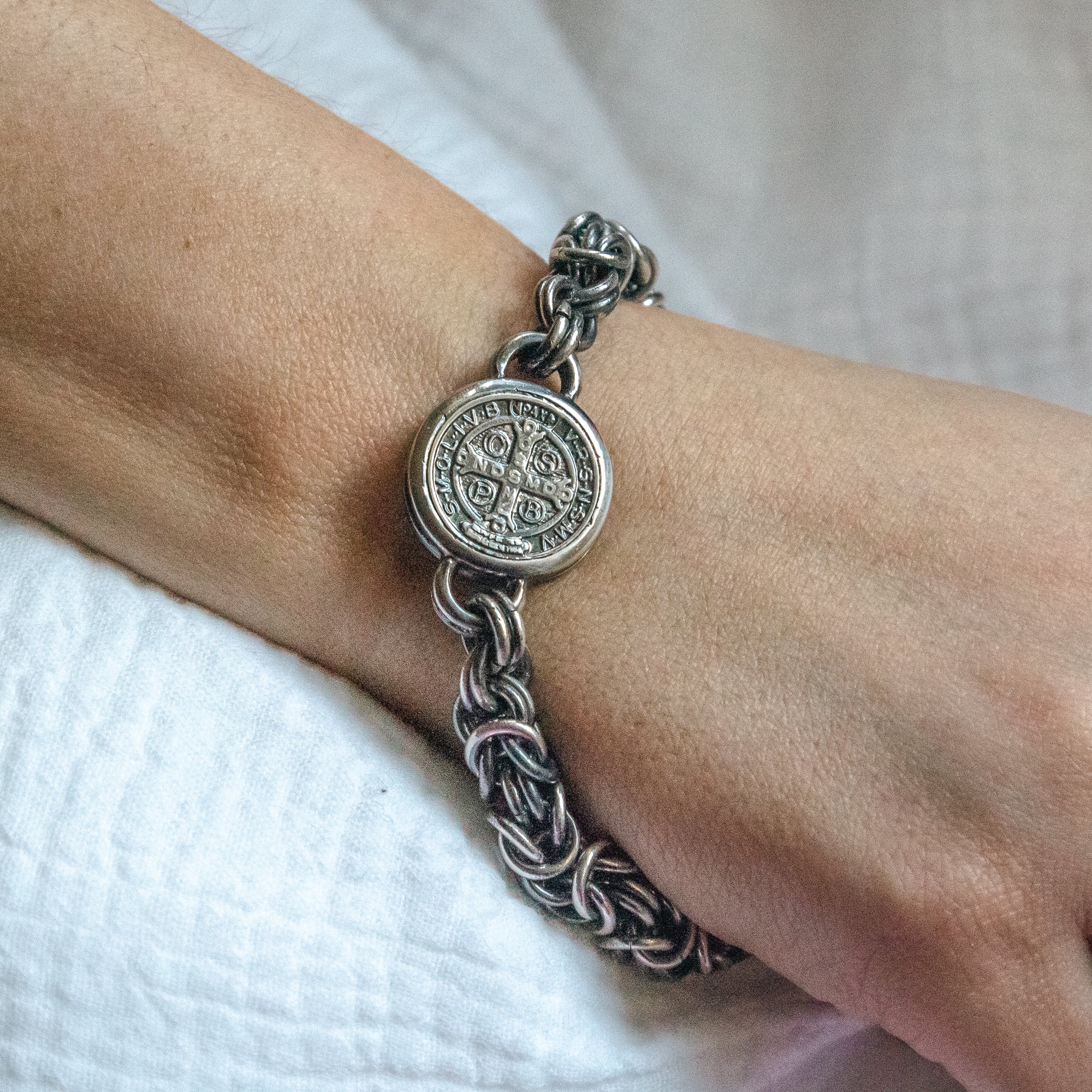 Byzantine St. Benedict Medal Bracelet - Image 2