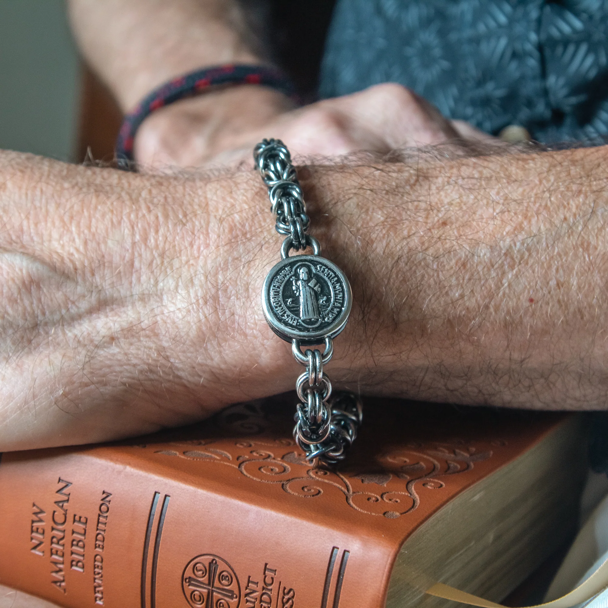 Byzantine St. Benedict Medal Bracelet - Image 5