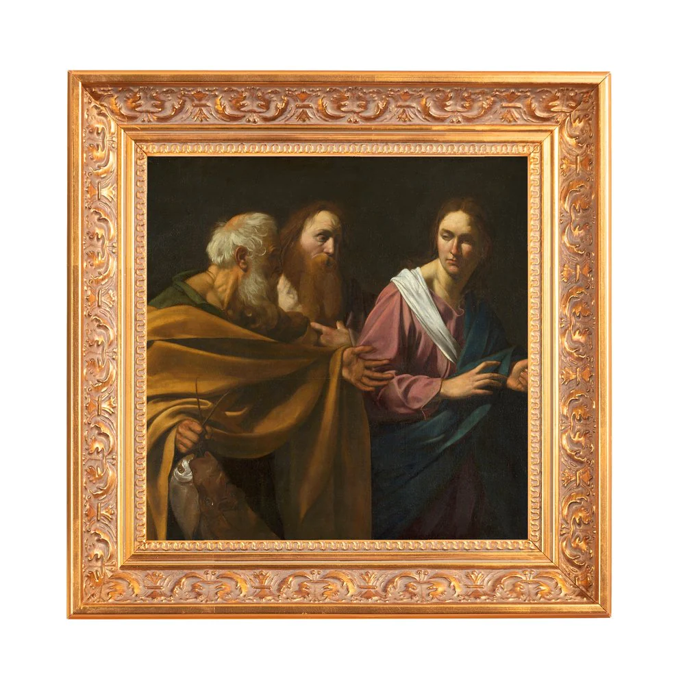 Caravaggio's The Calling of Sts. Peter & Andrew Framed Canvas - Sacred Mini Collection - Image 3