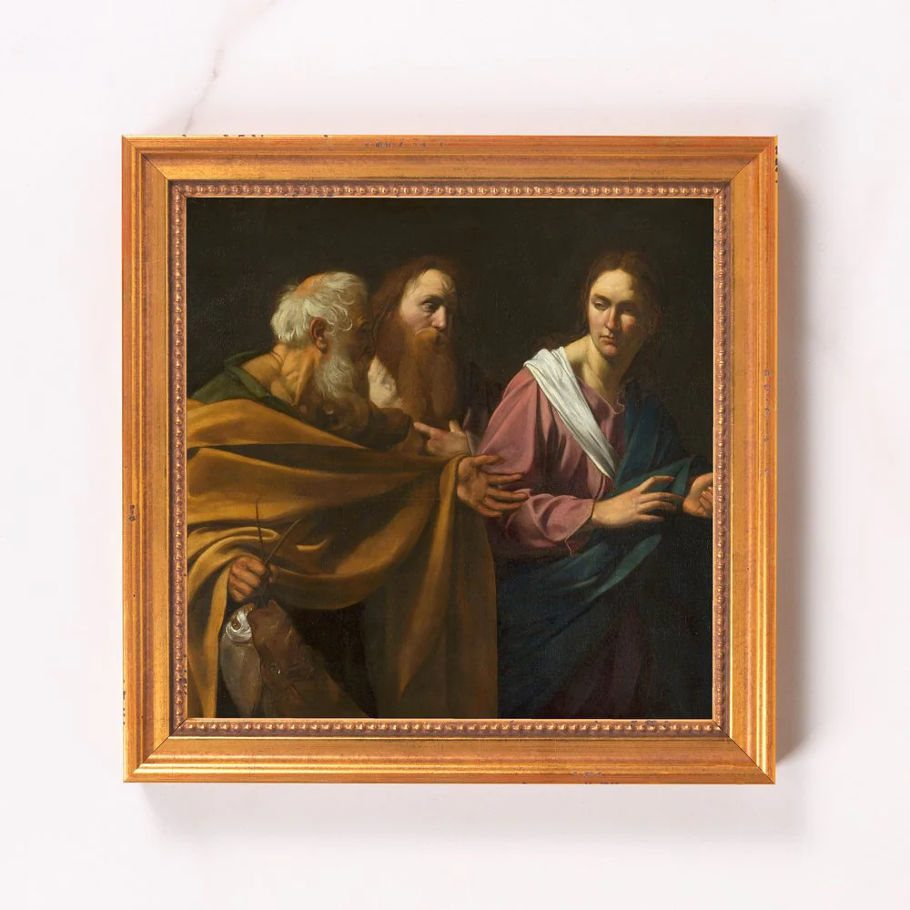 Caravaggio's The Calling of Sts. Peter & Andrew Framed Canvas - Sacred Mini Collection - Image 6