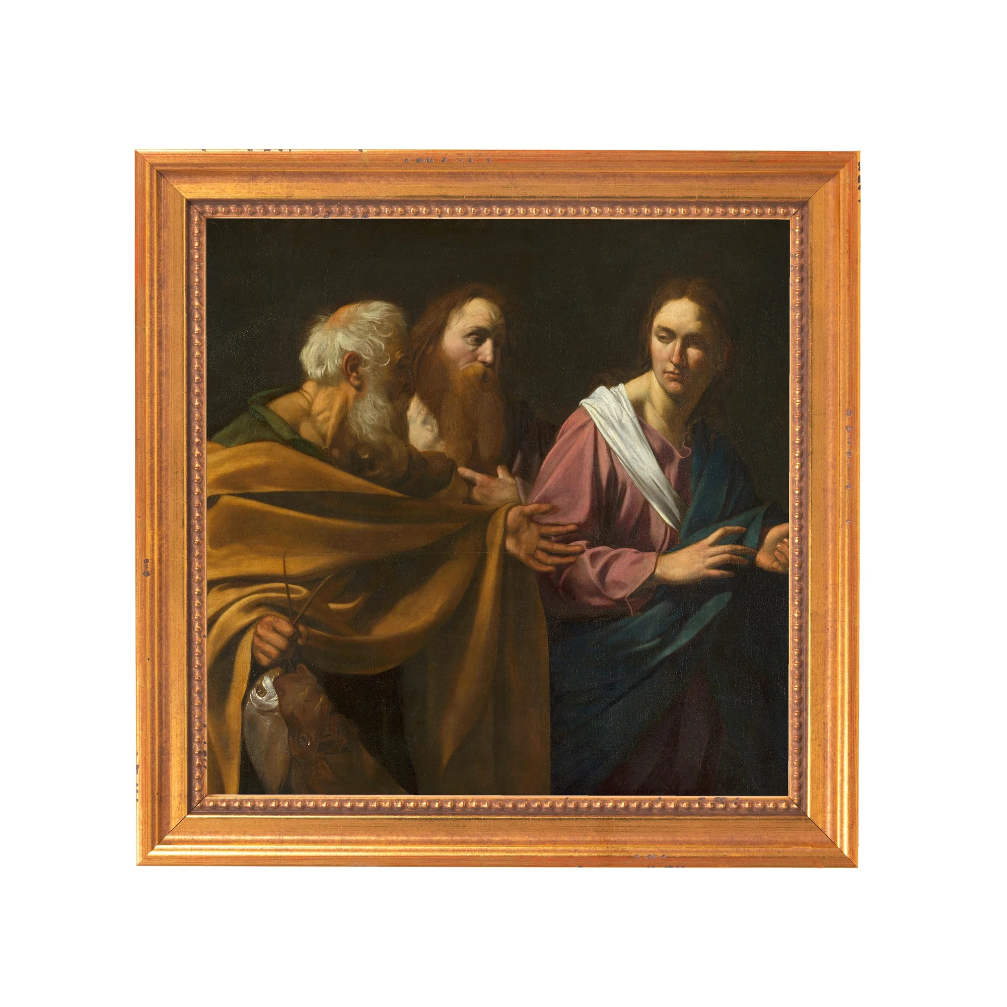 Caravaggio's The Calling of Sts. Peter & Andrew Framed Canvas - Sacred Mini Collection - Image 7