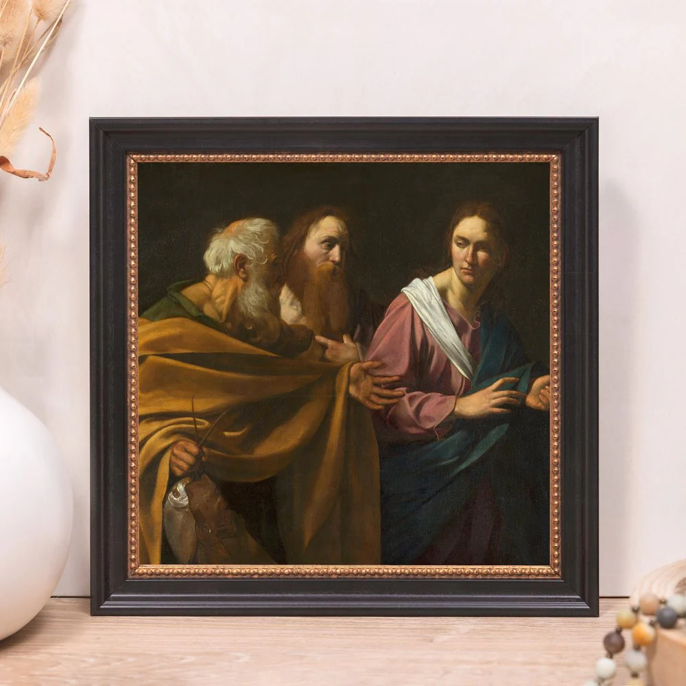 Caravaggio's The Calling of Sts. Peter & Andrew Framed Canvas - Sacred Mini Collection - Image 9