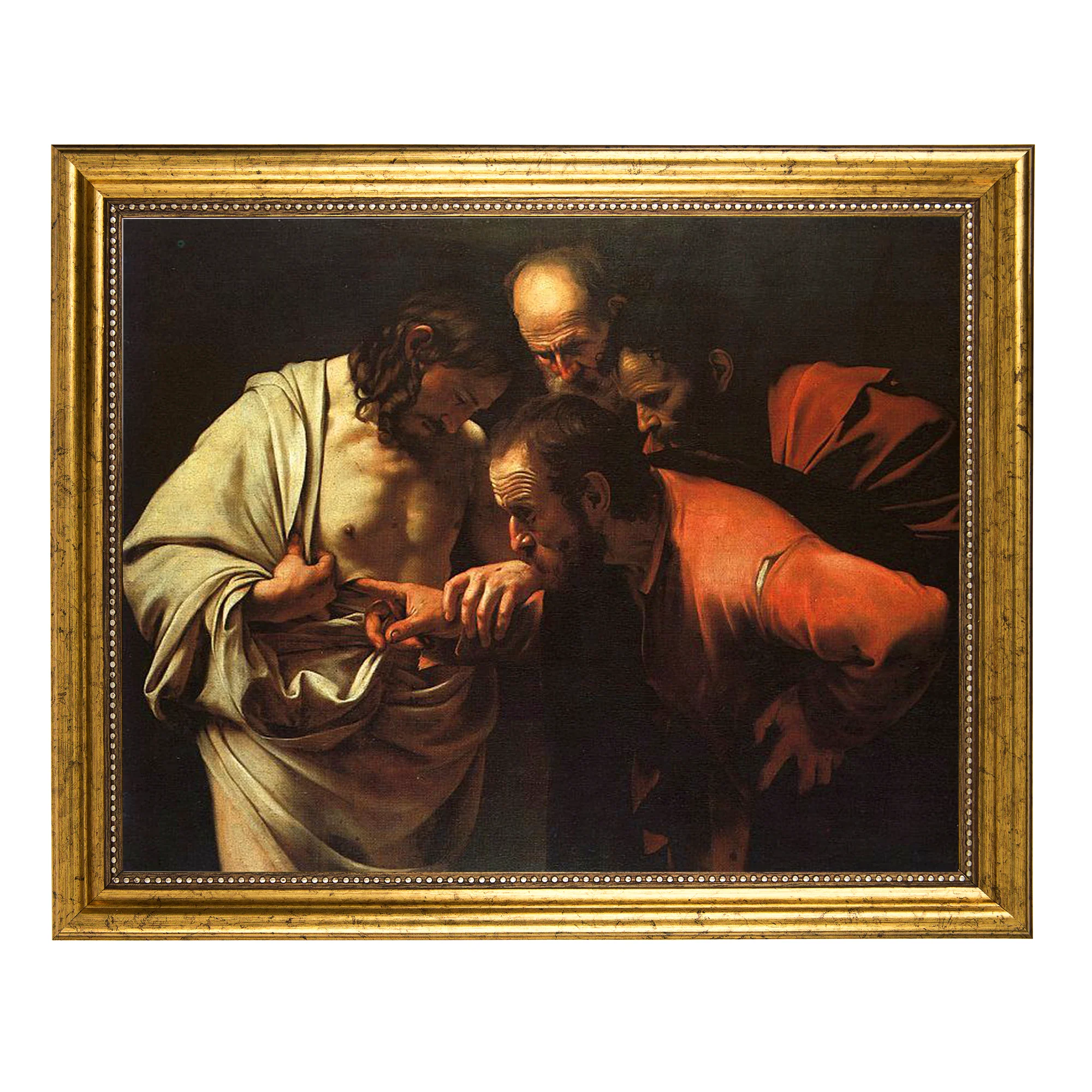 Caravaggio's The Incredulity of Saint Thomas - 8" x 10"