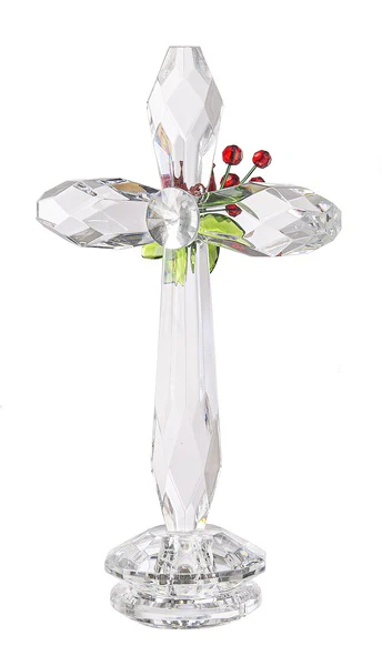 Cardinal Faceted Tabletop Cross - Image 2