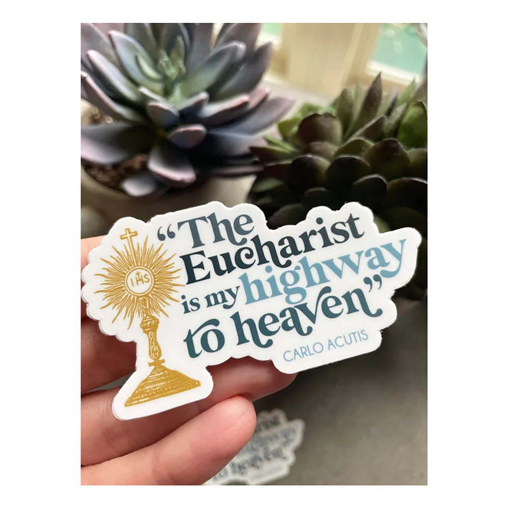 Carlo Acutis Highway to Heaven Vinyl Sticker