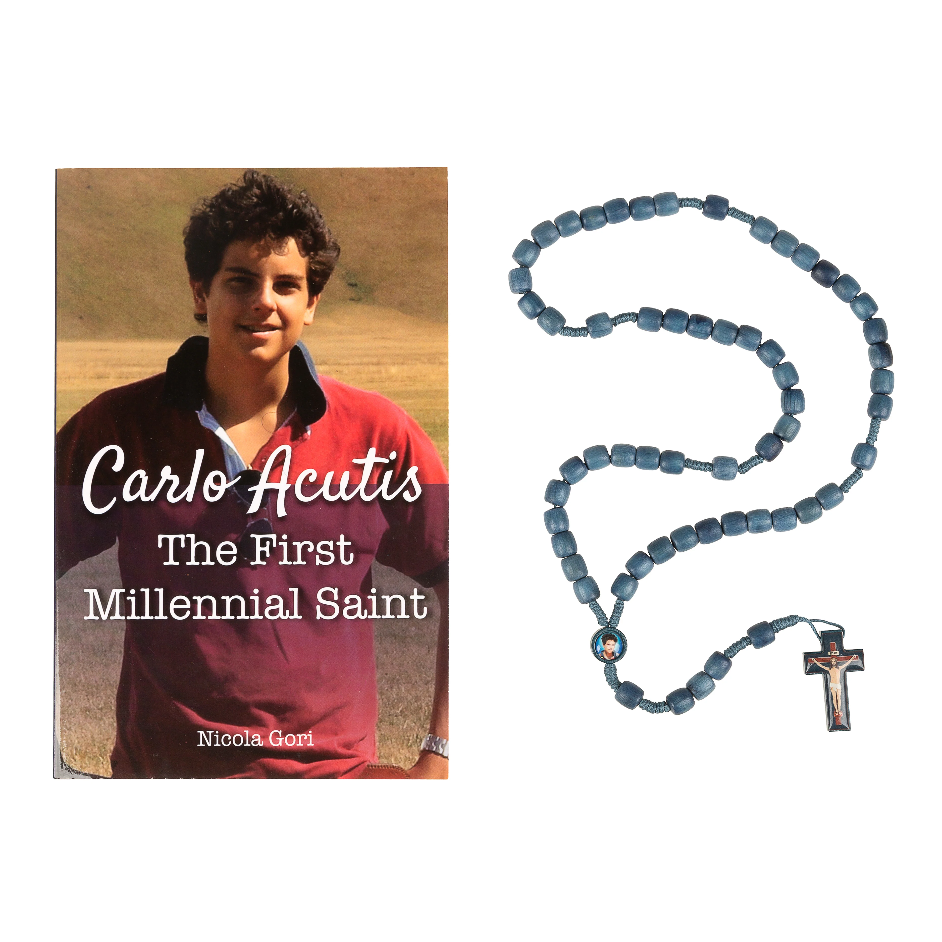 Carlo Acutis: The First Millennial Saint & St. Carlo Acutis Rosary - 2 Piece Gift Set - Image 2