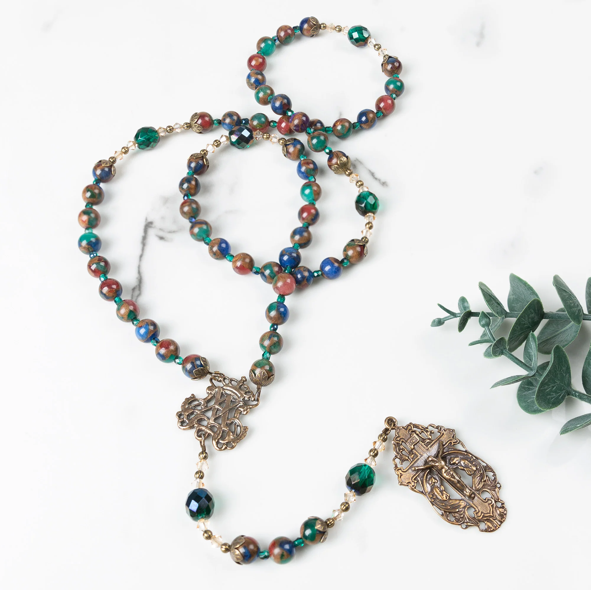 Cathedral Stained Glass Window Rosary - Catholic Company Rosary of the Year 2022 - Image 3