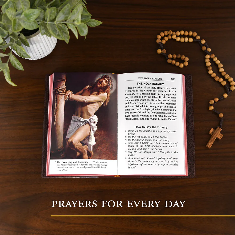 Catholic Book of Prayers Large Print (Green Imitation Leather) - Image 2