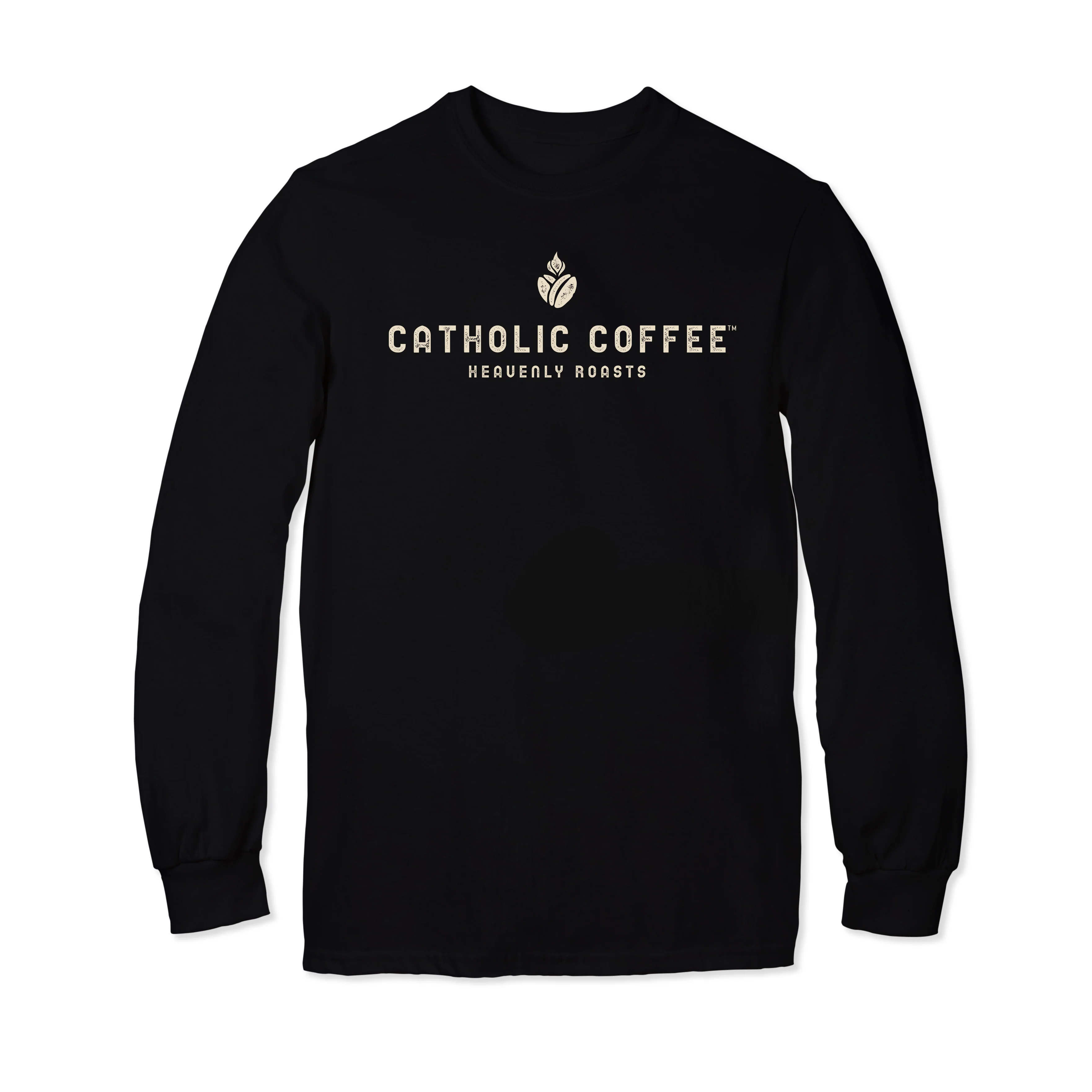 Catholic Coffee Logo Long Sleeve T-Shirt - Image 9