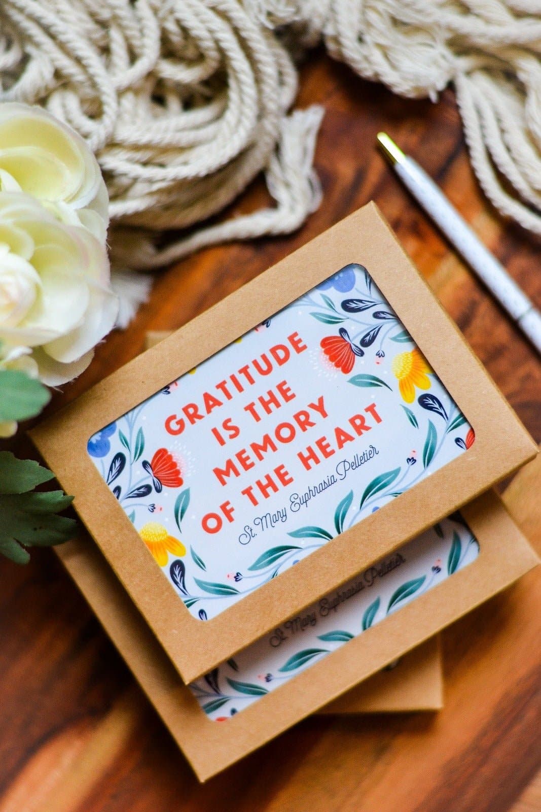 Catholic Floral Thank You Card - Image 10