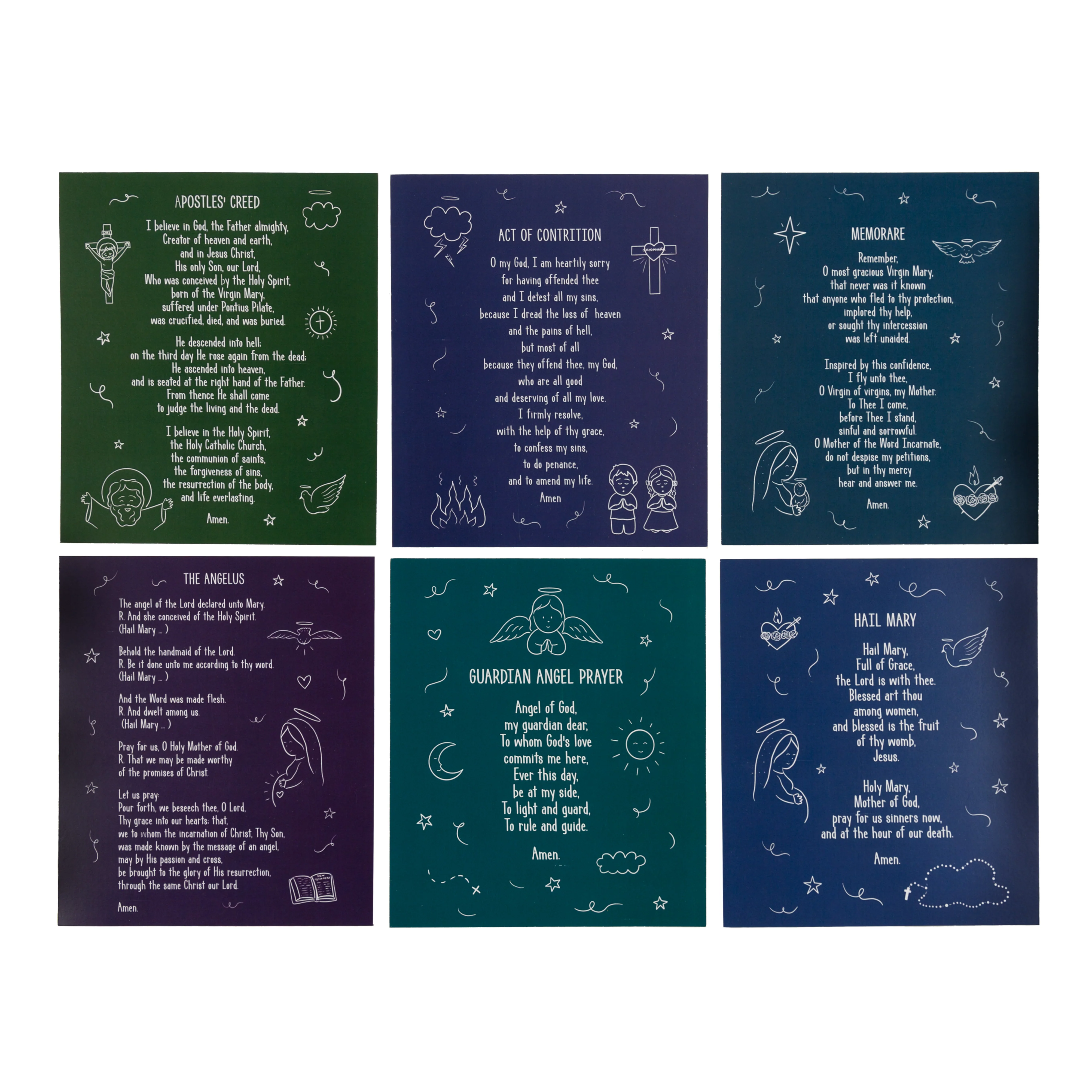Catholic Prayer Posters Set of 12 - Image 2