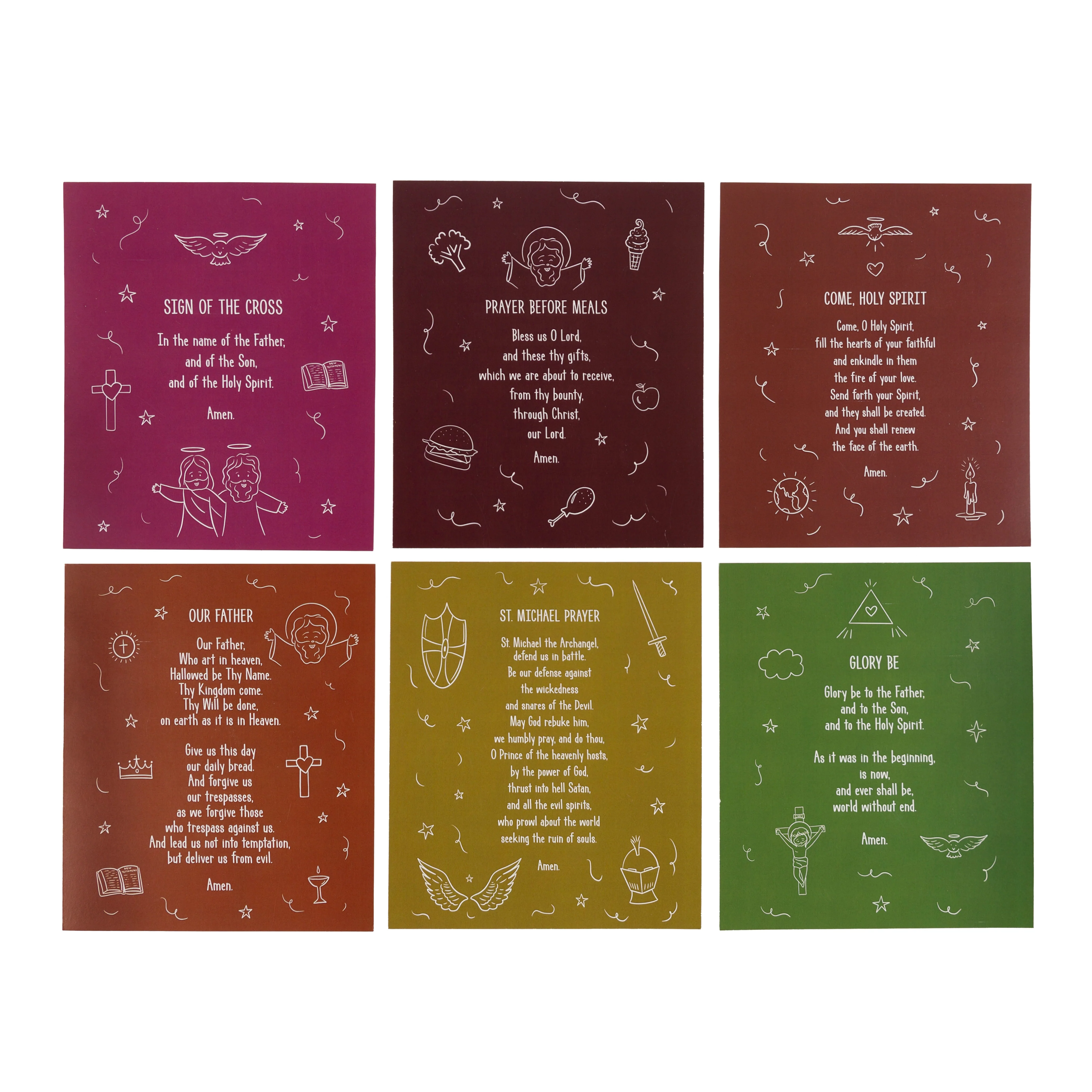 Catholic Prayers for Kids Card and Easel Set - Image 2