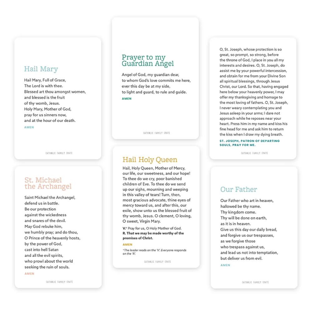 Catholic Prayers Holy Cards - Image 4