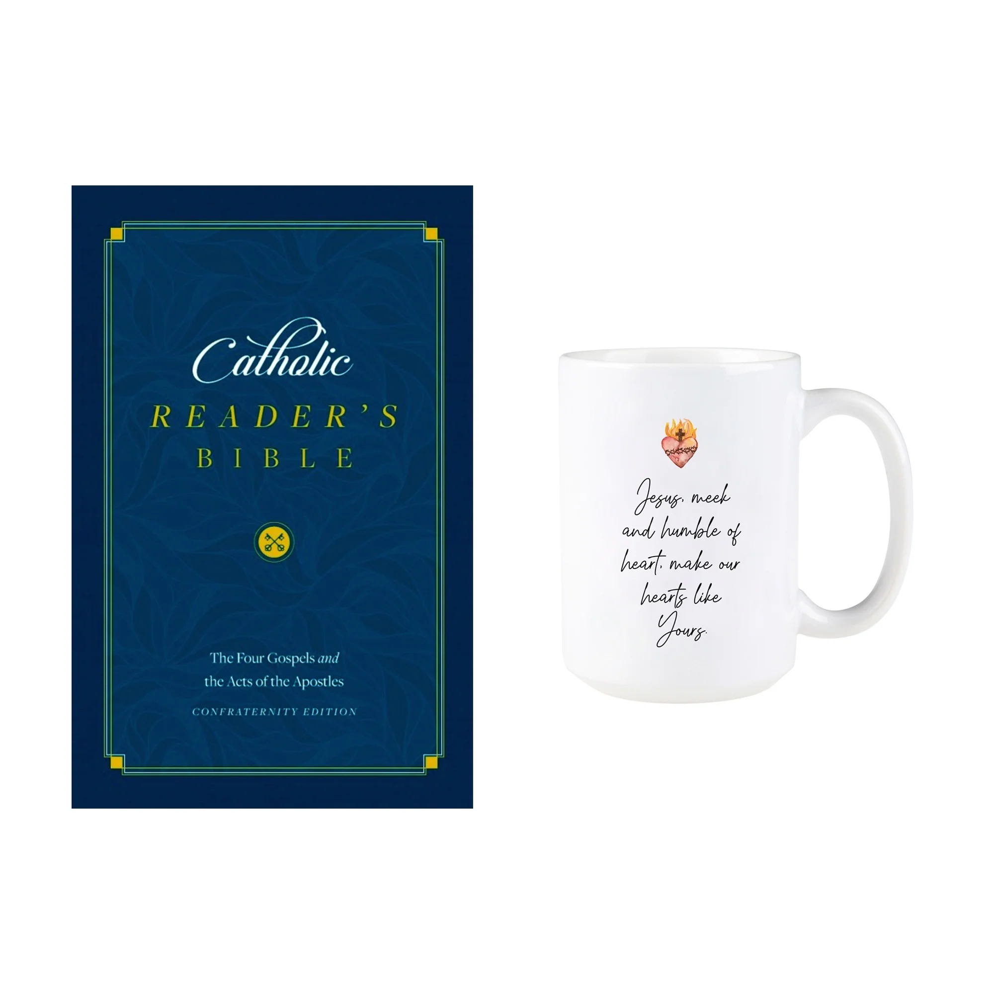 Catholic Reader's Bible: Gospels and Acts & Sacred Heart Mug (Gift Set) - Image 2