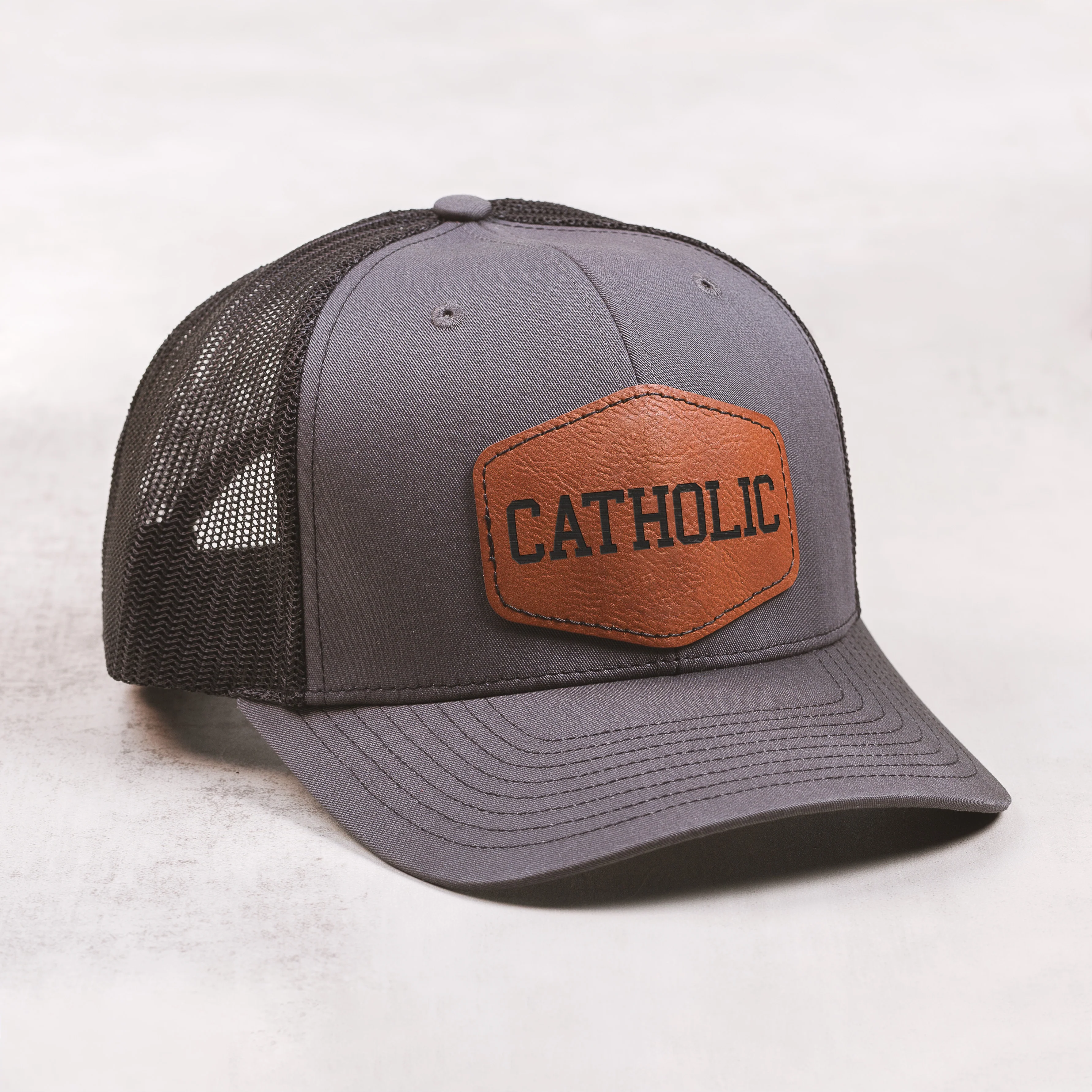 Catholic Richardson Leather Patch Ball Cap