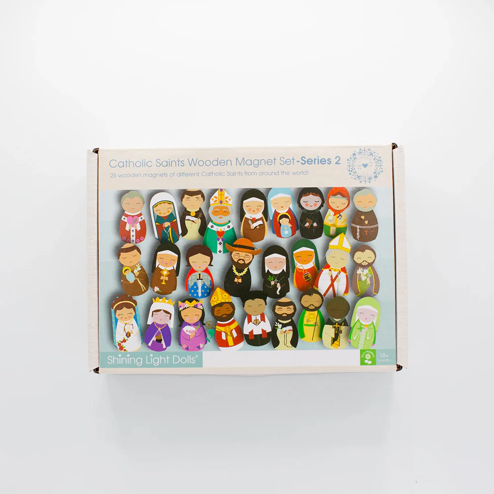Catholic Saints Wooden Magnet Set - Set 1 or Set 2 - Image 5