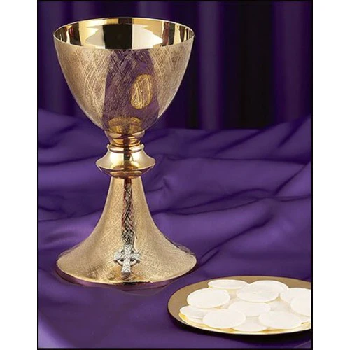 Celtic Cross Chalice and Paten