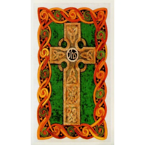 Laminated Celtic Cross Personalized Prayer Card (Priced Per Card)