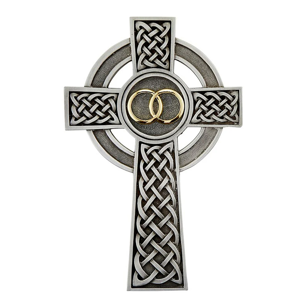 Celtic Knot Wedding & Anniversary Cross - 8"