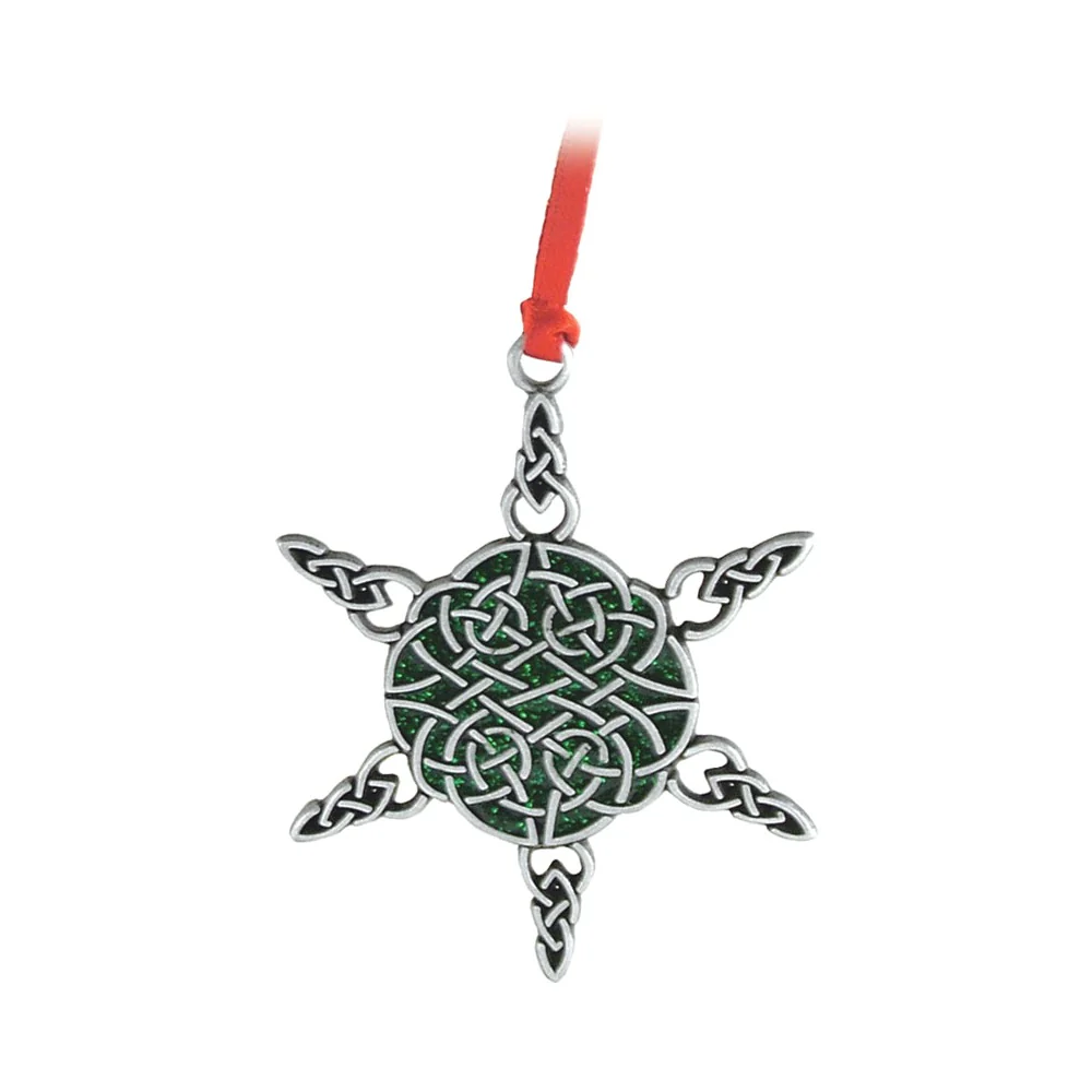 Celtic Snowflake Christmas Ornament - Image 2