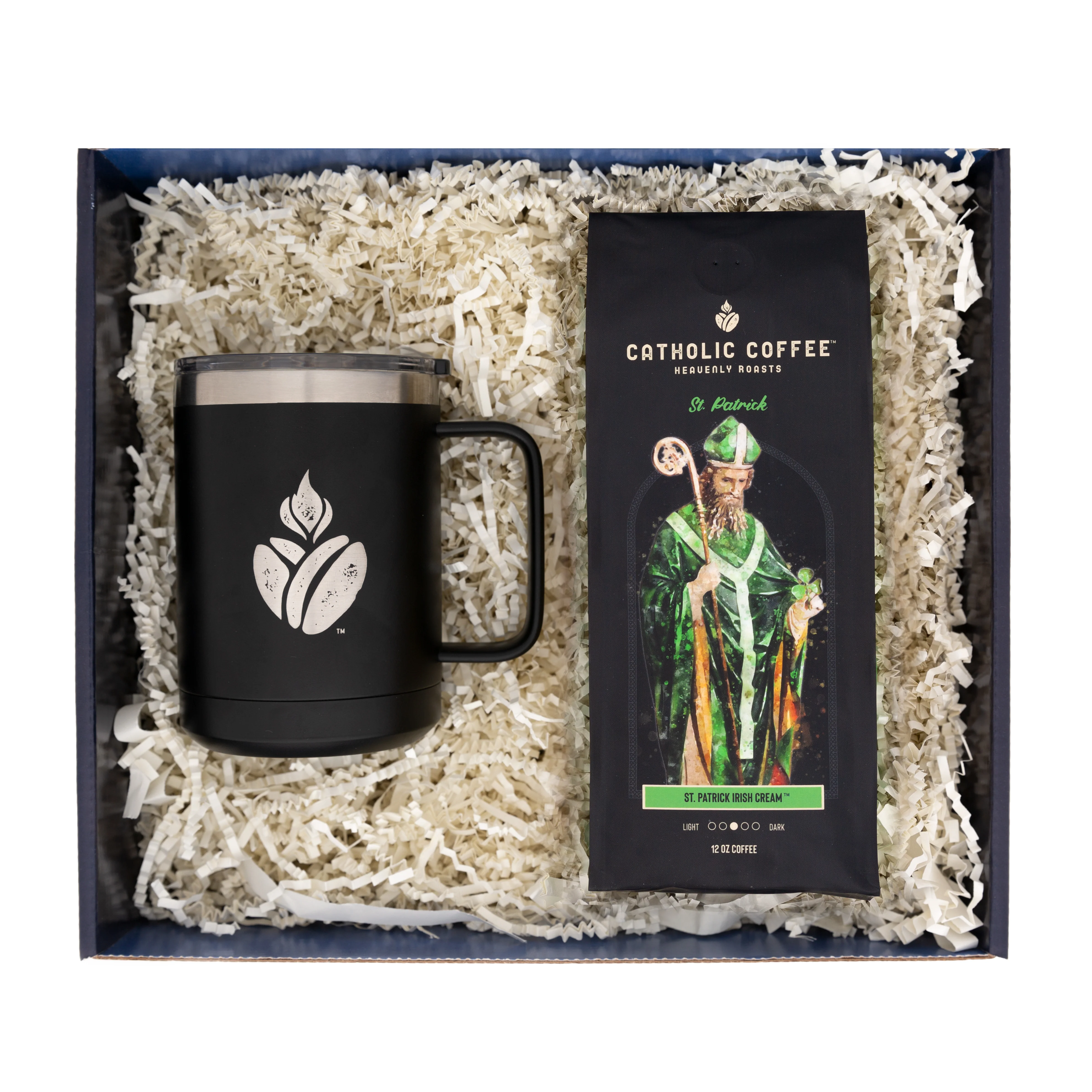 St. Patrick Irish Cream Coffee & Travel Mug Gift Set