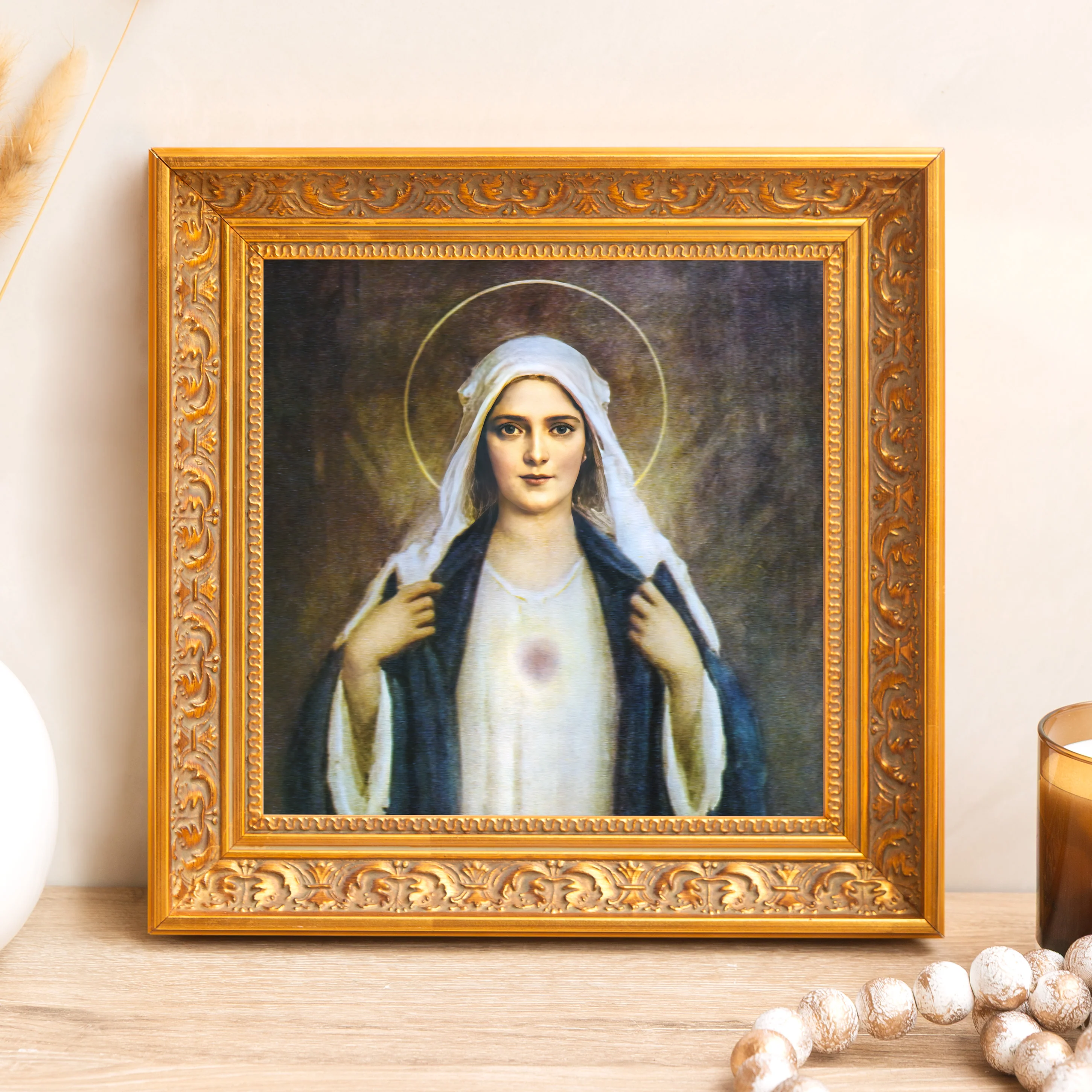 Chambers Immaculate Heart Framed Canvas - Sacred Mini Collection