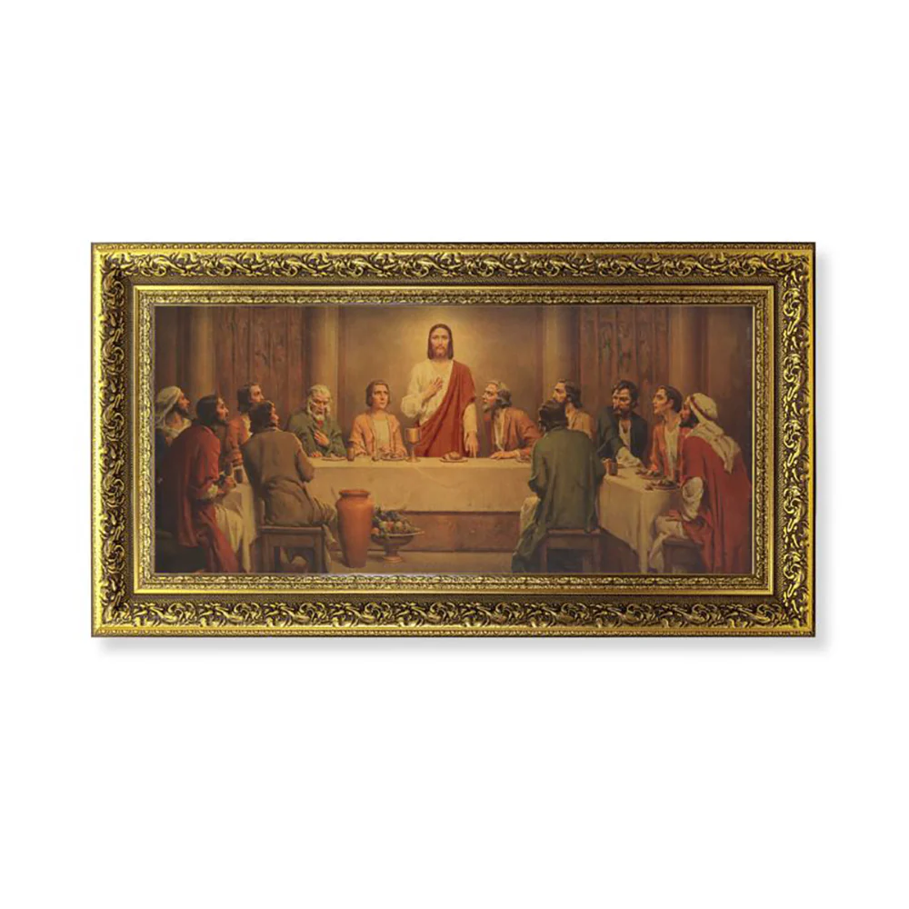 Chambers' Last Supper Framed Print - 11.5" x 19"
