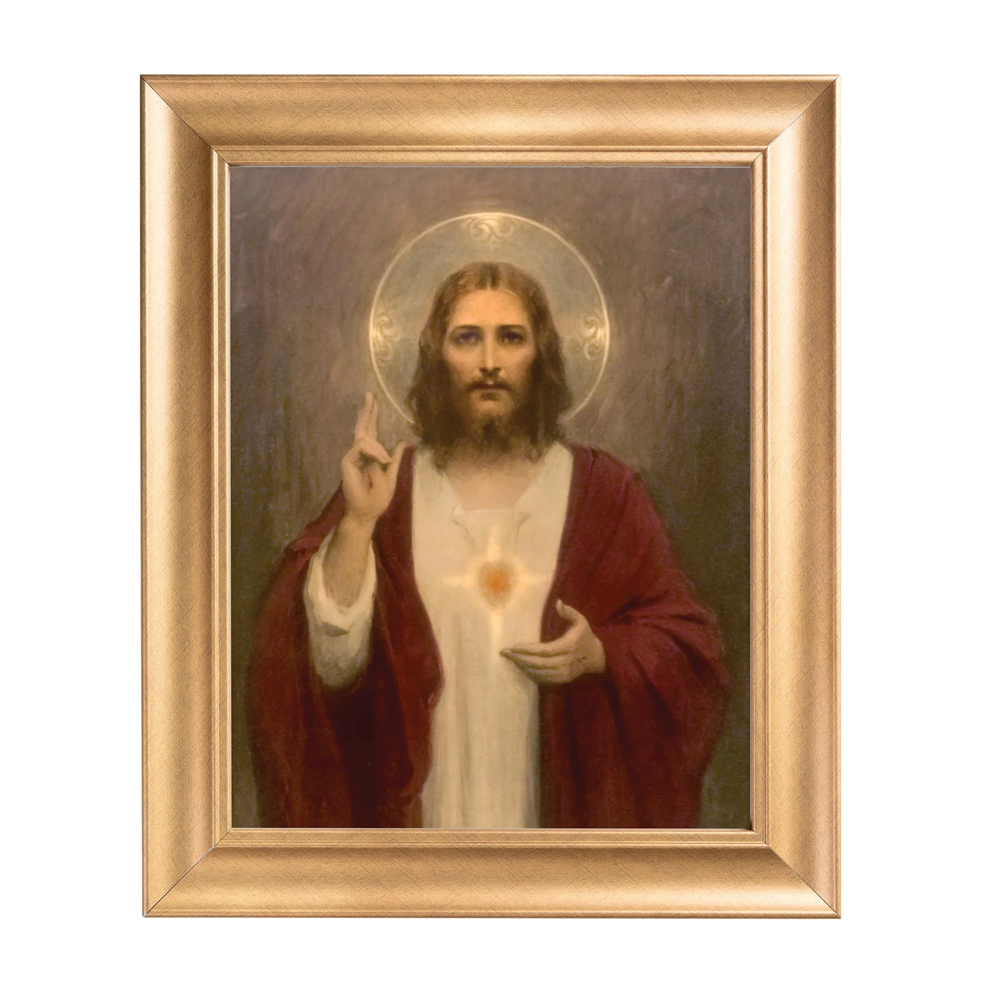 Chambers Sacred Heart Gold Framed Print - Multiple Sizes - Image 5