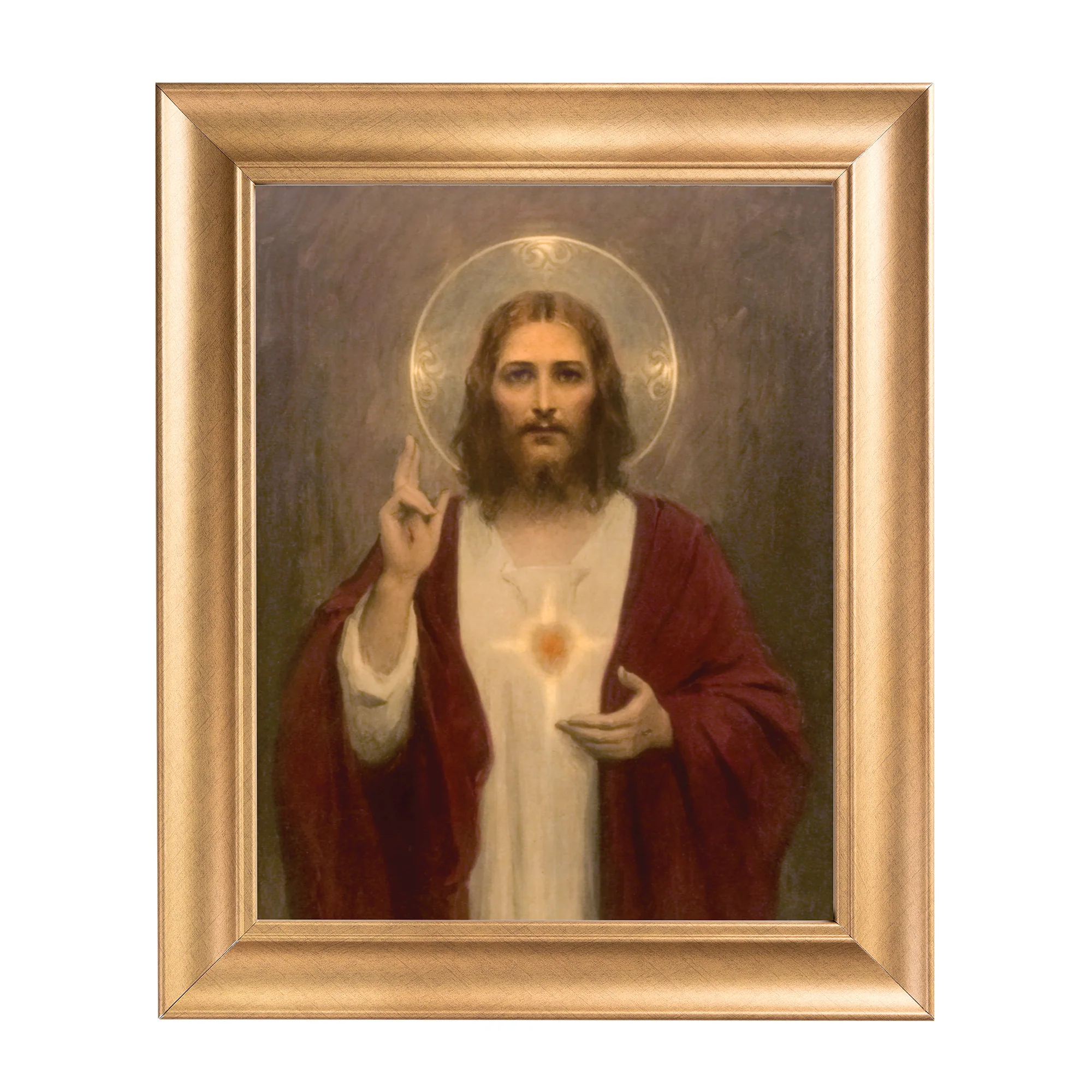 Chambers Sacred Heart Gold Framed Print - Multiple Sizes - Image 7