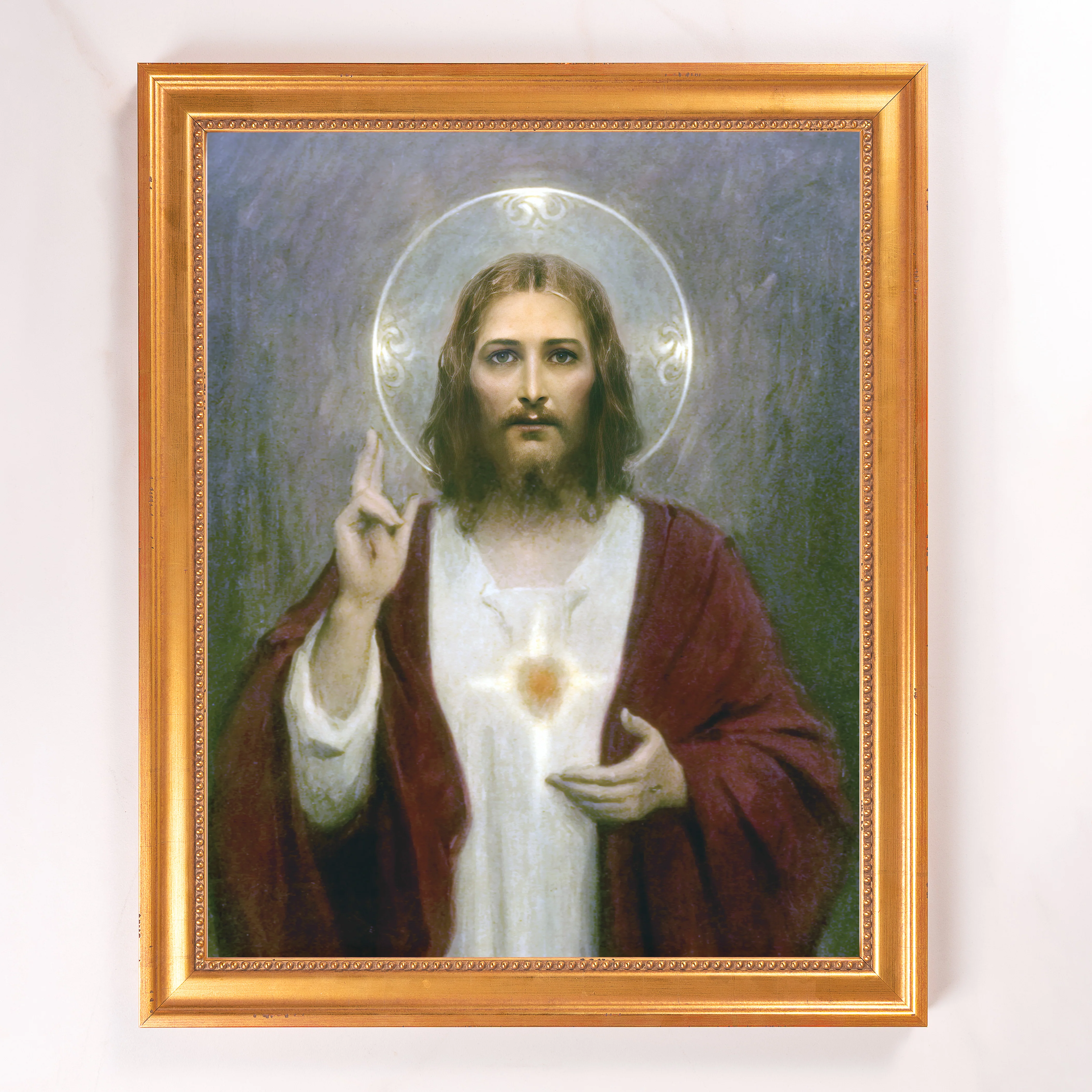 Chambers Sacred Heart of Jesus Framed Canvas - Sacred Signature Collection - Image 10