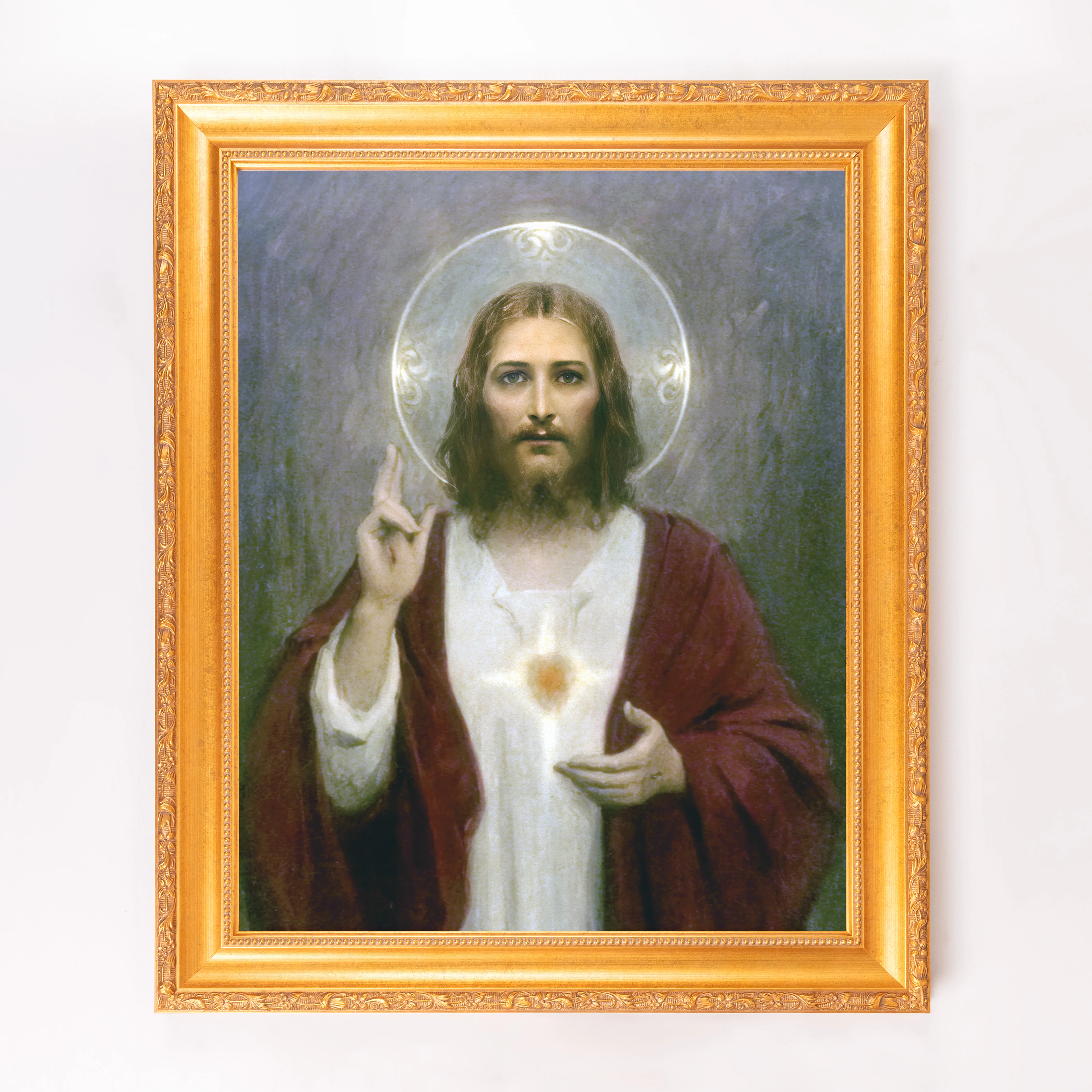 Chambers Sacred Heart of Jesus Framed Canvas - Sacred Signature Collection - Image 7