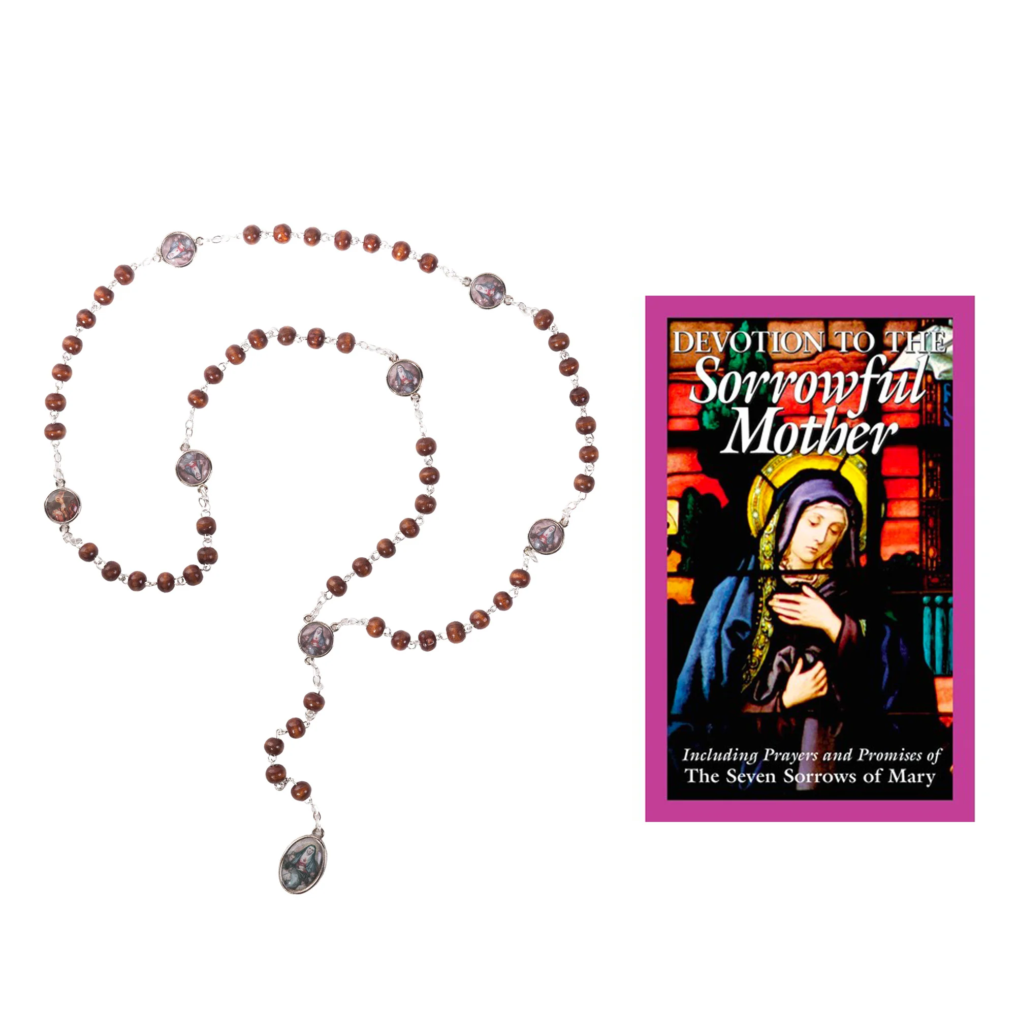 Chaplet of The Seven Sorrows & Devotion To The Sorrowful Mother (Gift Set)