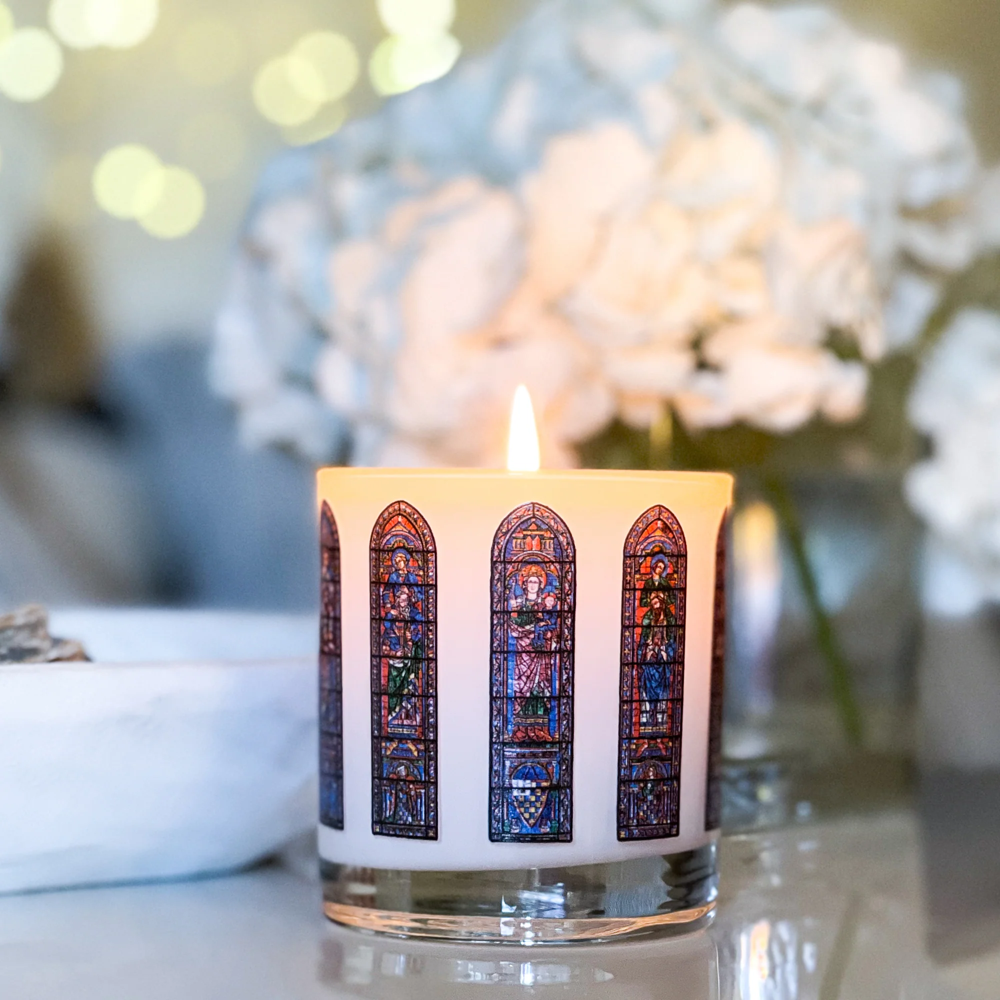 Chartres Cathedral Stained Glass Windows Candle