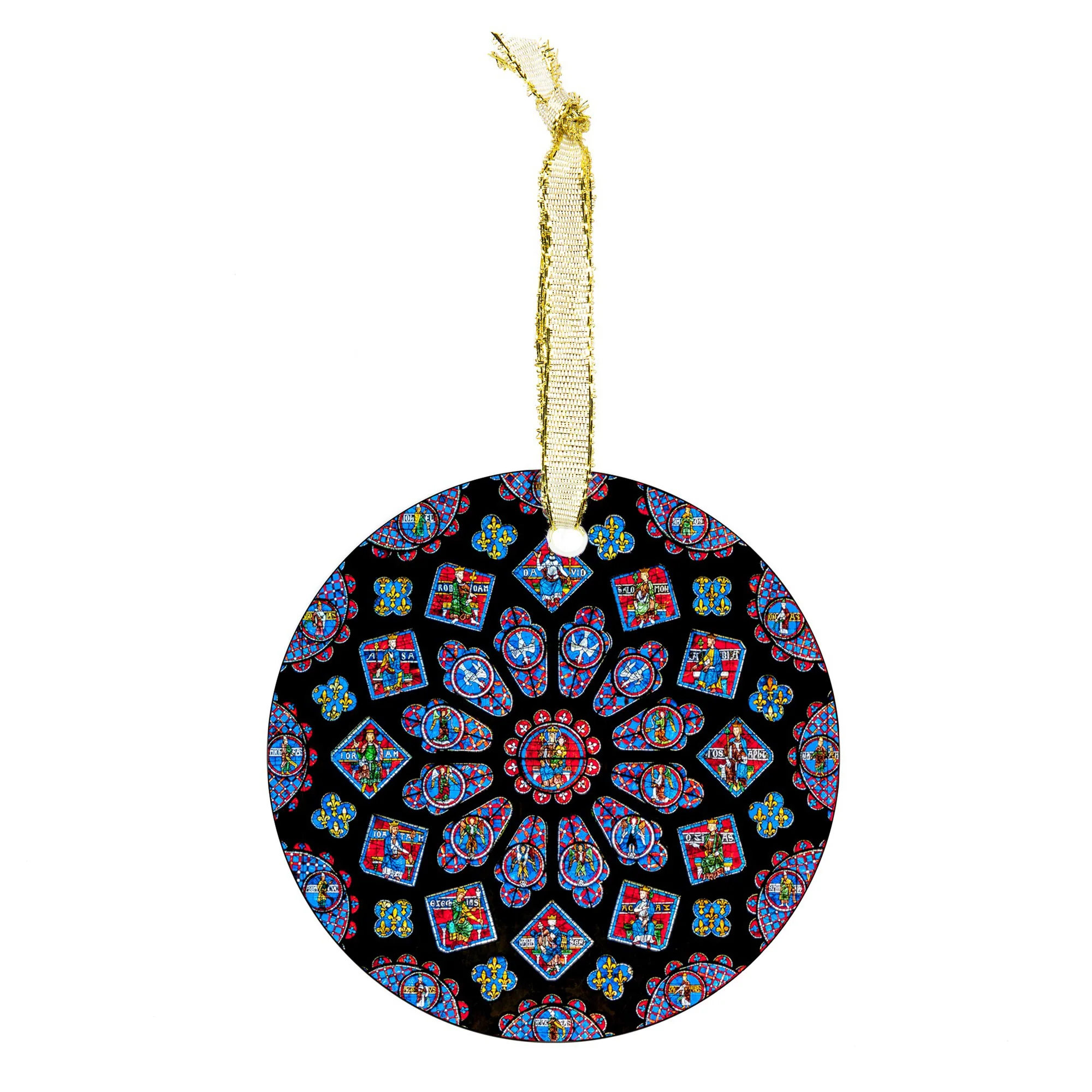 Chartres Stained Glass Ornament - Image 2