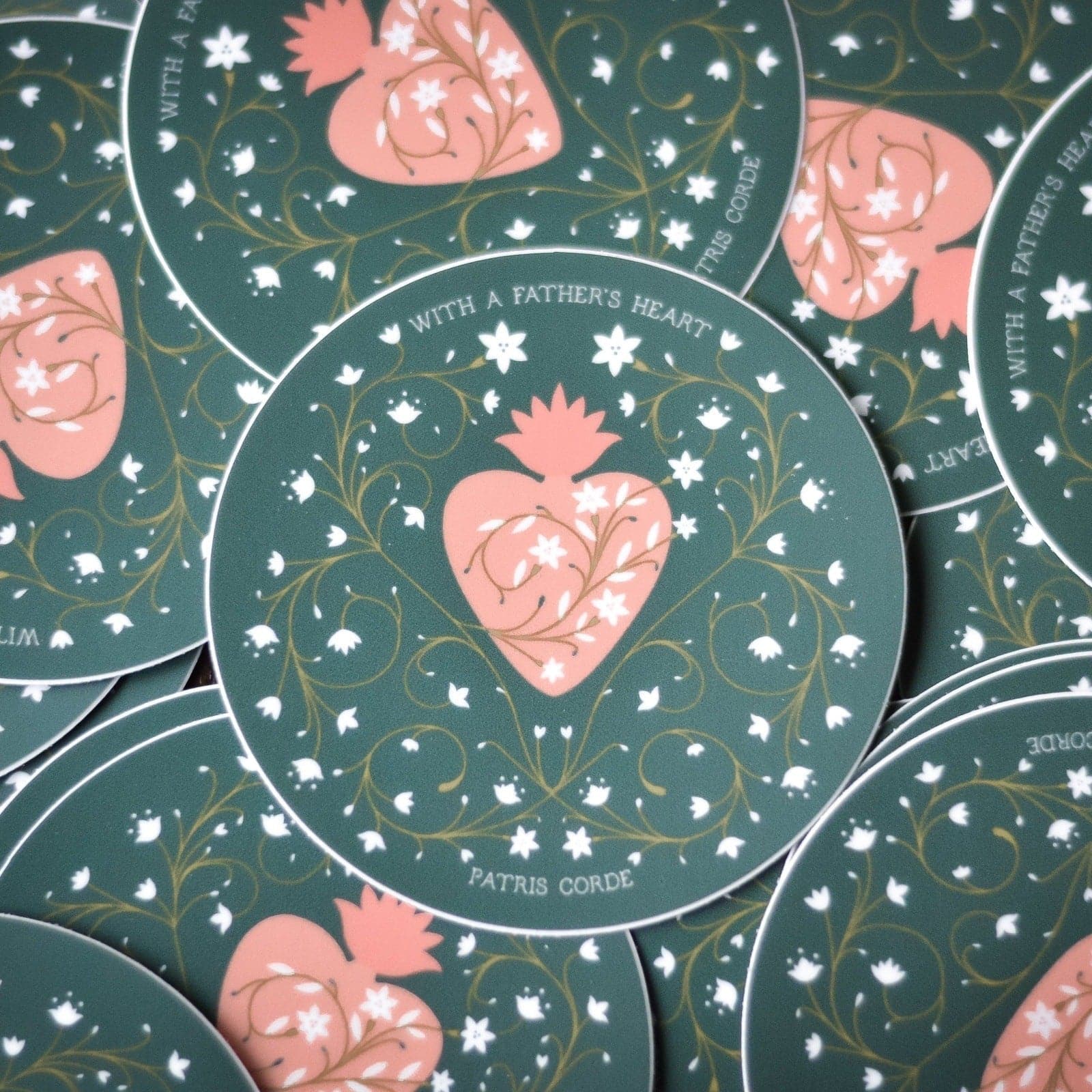 Chaste Heart of St. Joseph Vinyl Sticker - Image 2