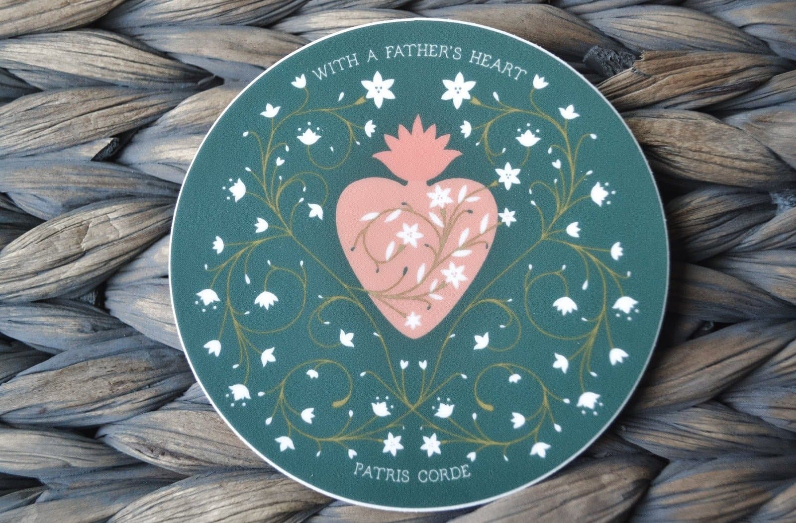 Chaste Heart of St. Joseph Vinyl Sticker - Image 3