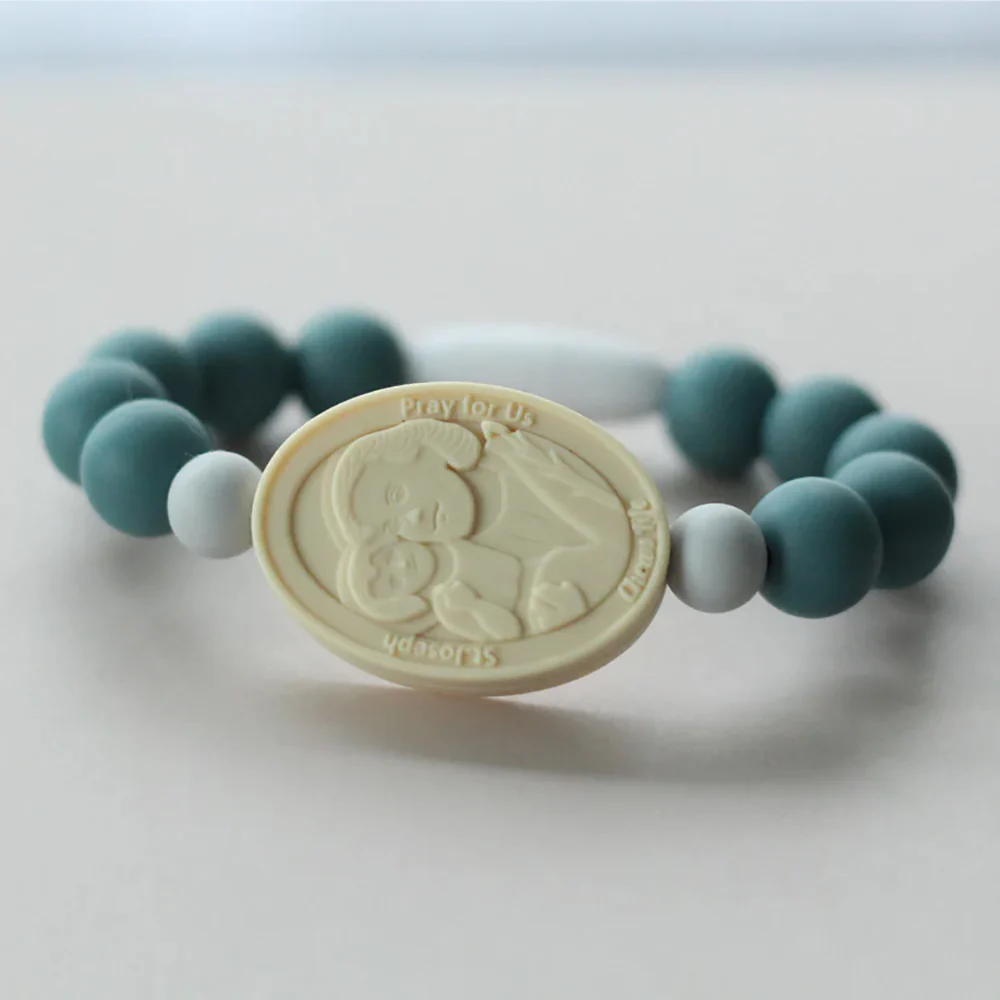 Chews Life Children's St. Joseph & St. Michael Bracelet - Image 2