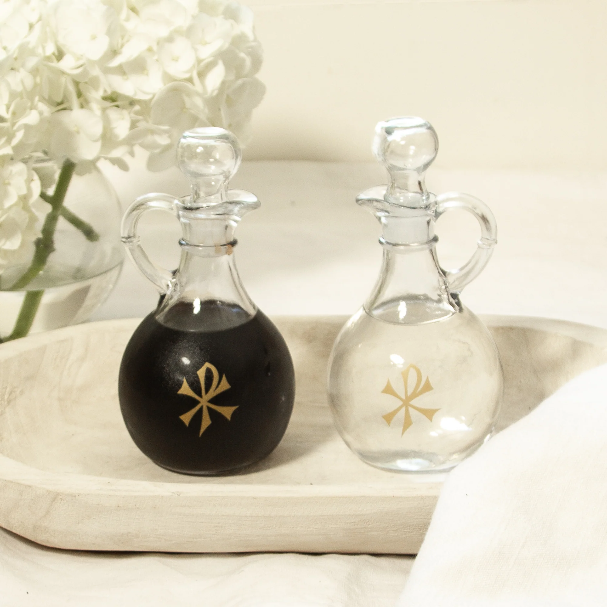 Chi Rho Cruet Bottles - 10 oz.