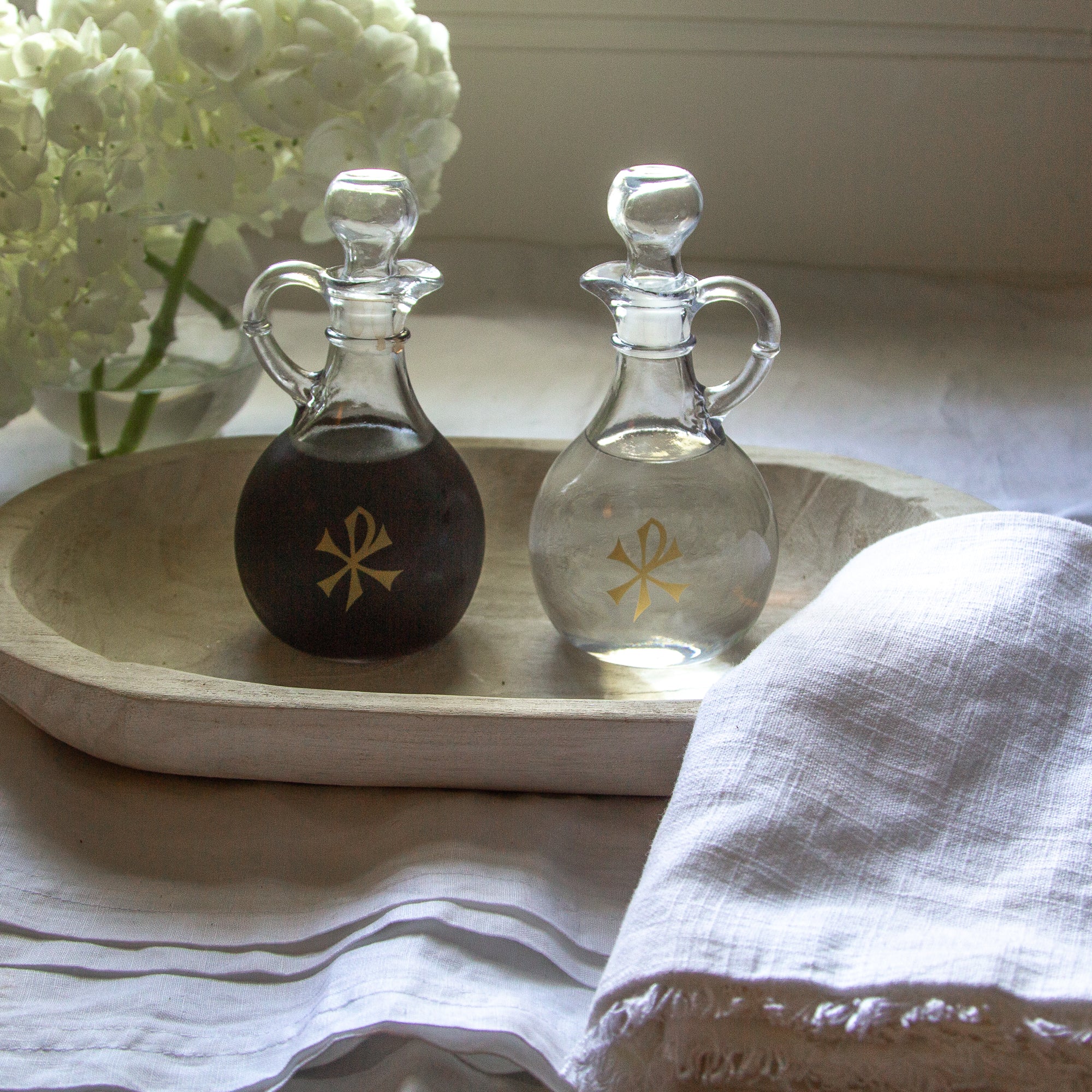 Chi Rho Cruet Bottles - 10 oz. - Image 2