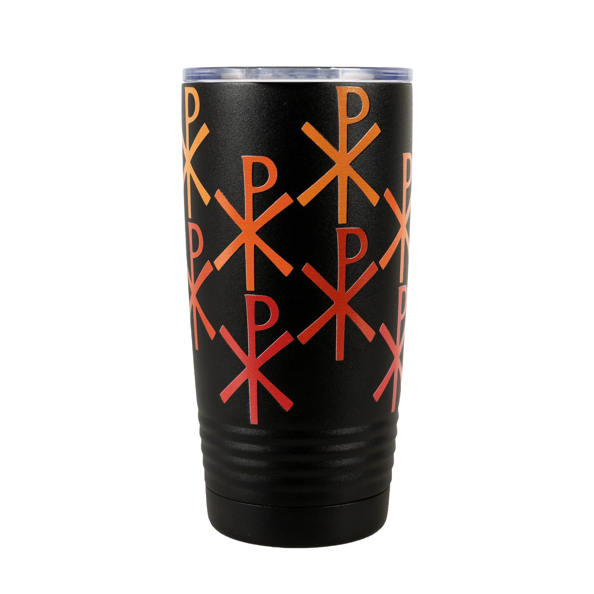Chi Rho Insulated Black 20oz Tumbler - Image 2