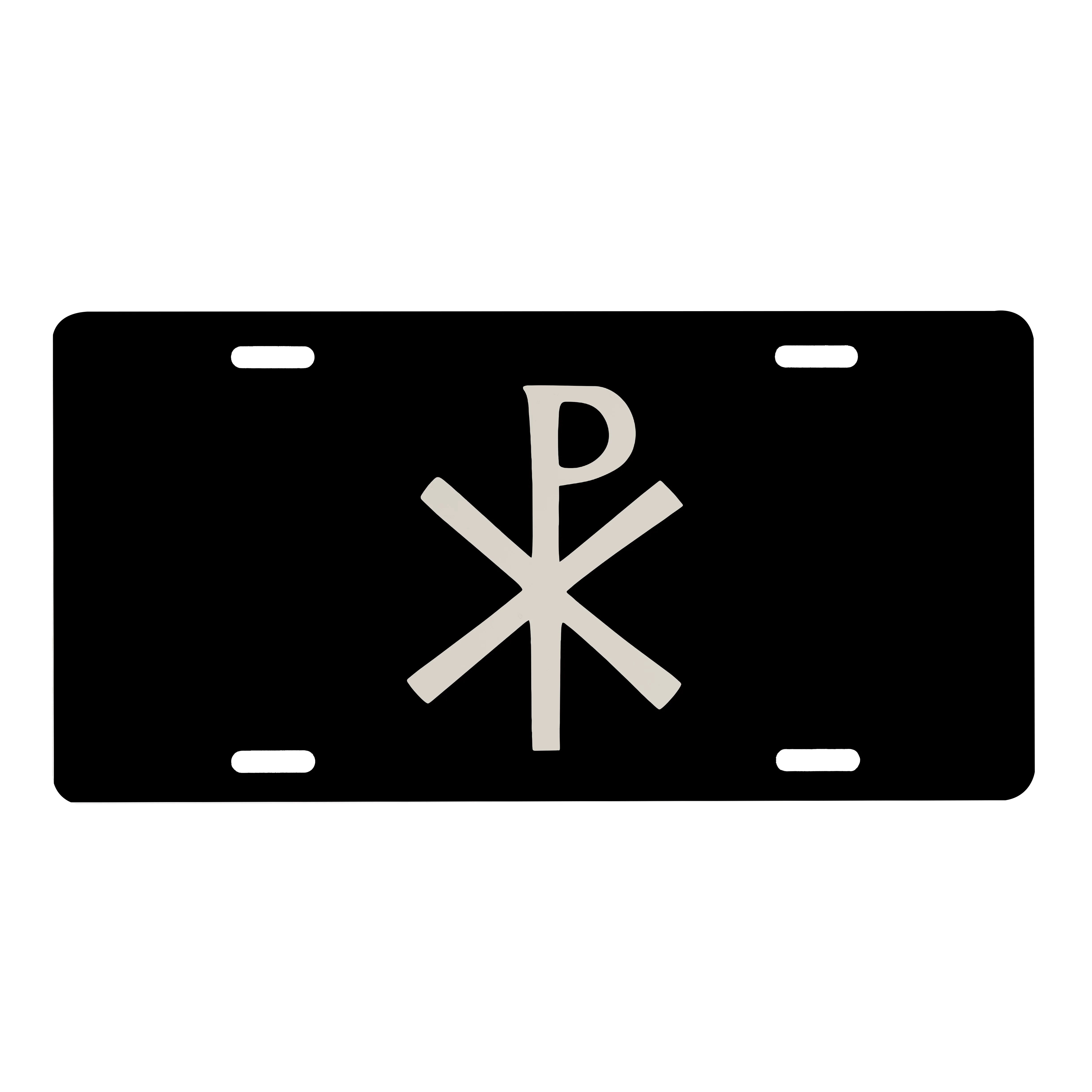Chi Rho License Plate - Image 2