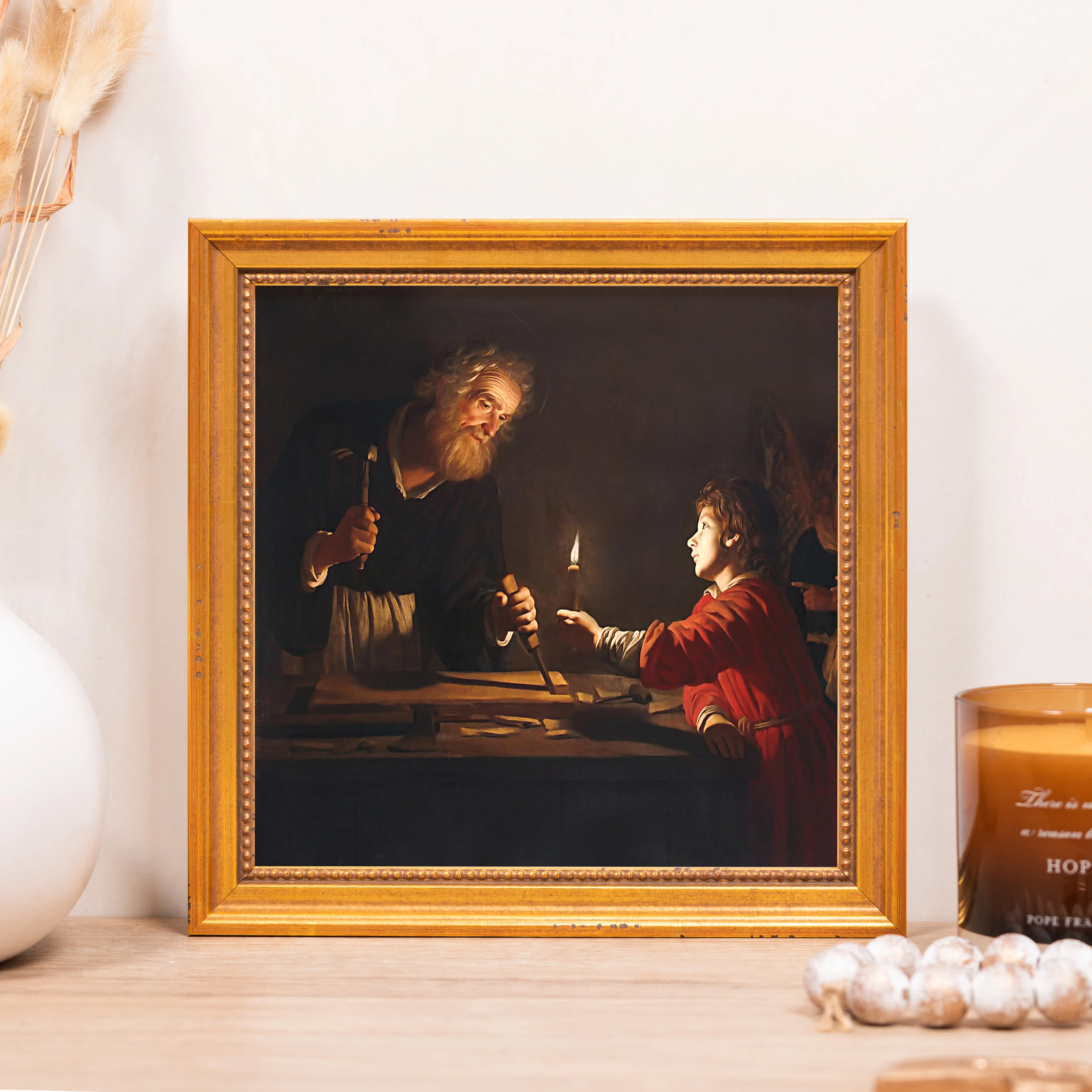 Childhood of Christ Framed Canvas - Sacred Mini Collection - Image 4