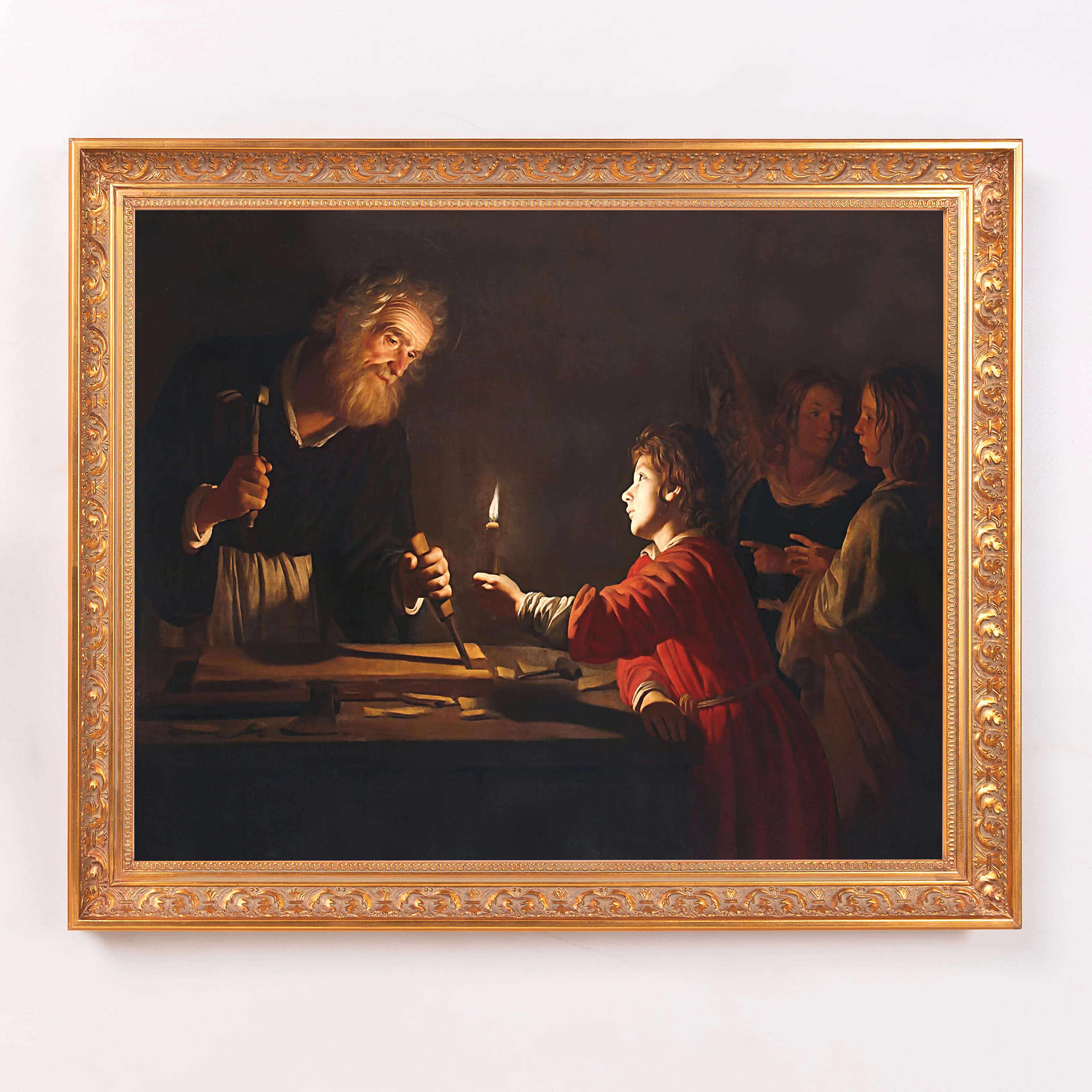 Childhood of Christ Framed Canvas - Sacred Signature Collection