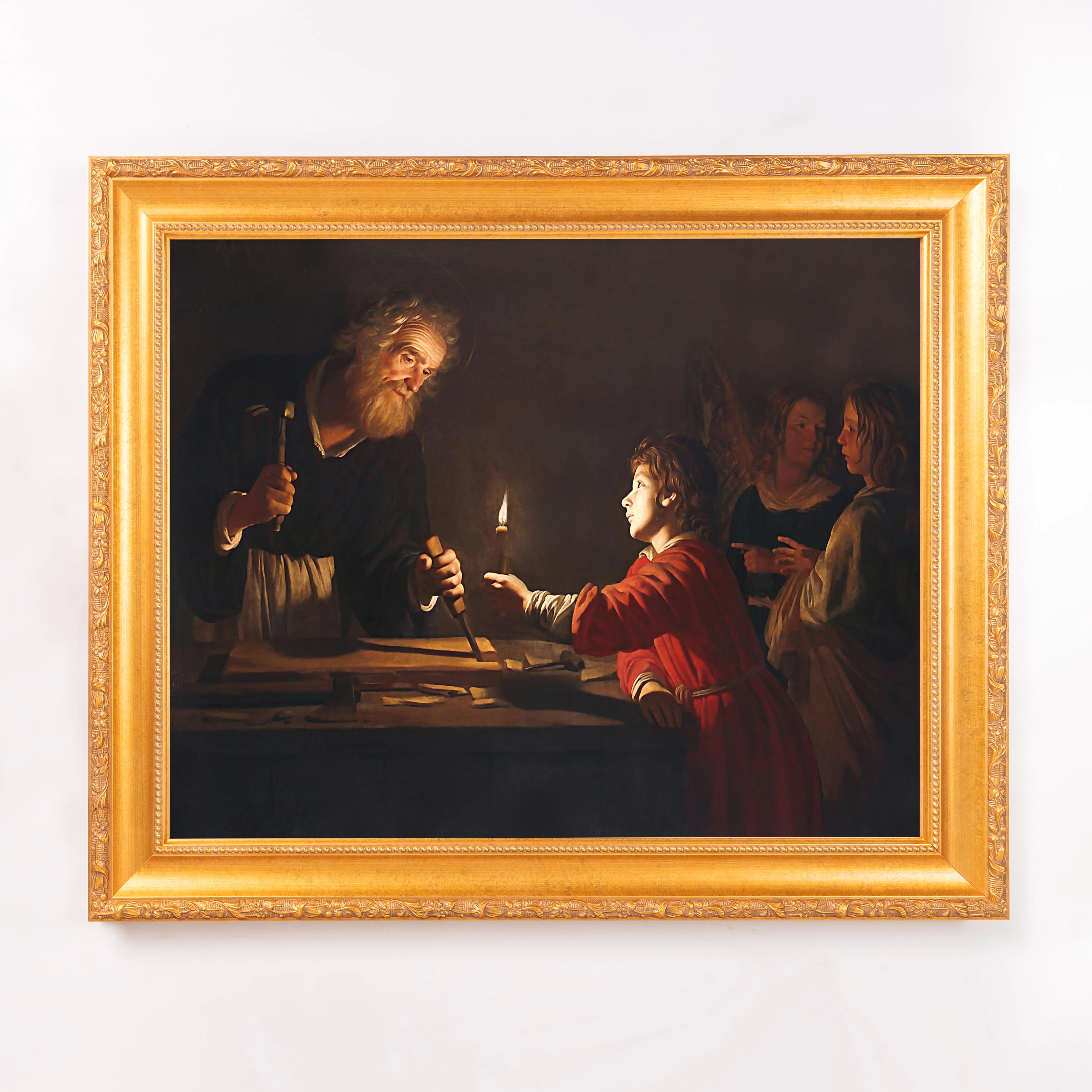 Childhood of Christ Framed Canvas - Sacred Signature Collection - Image 4