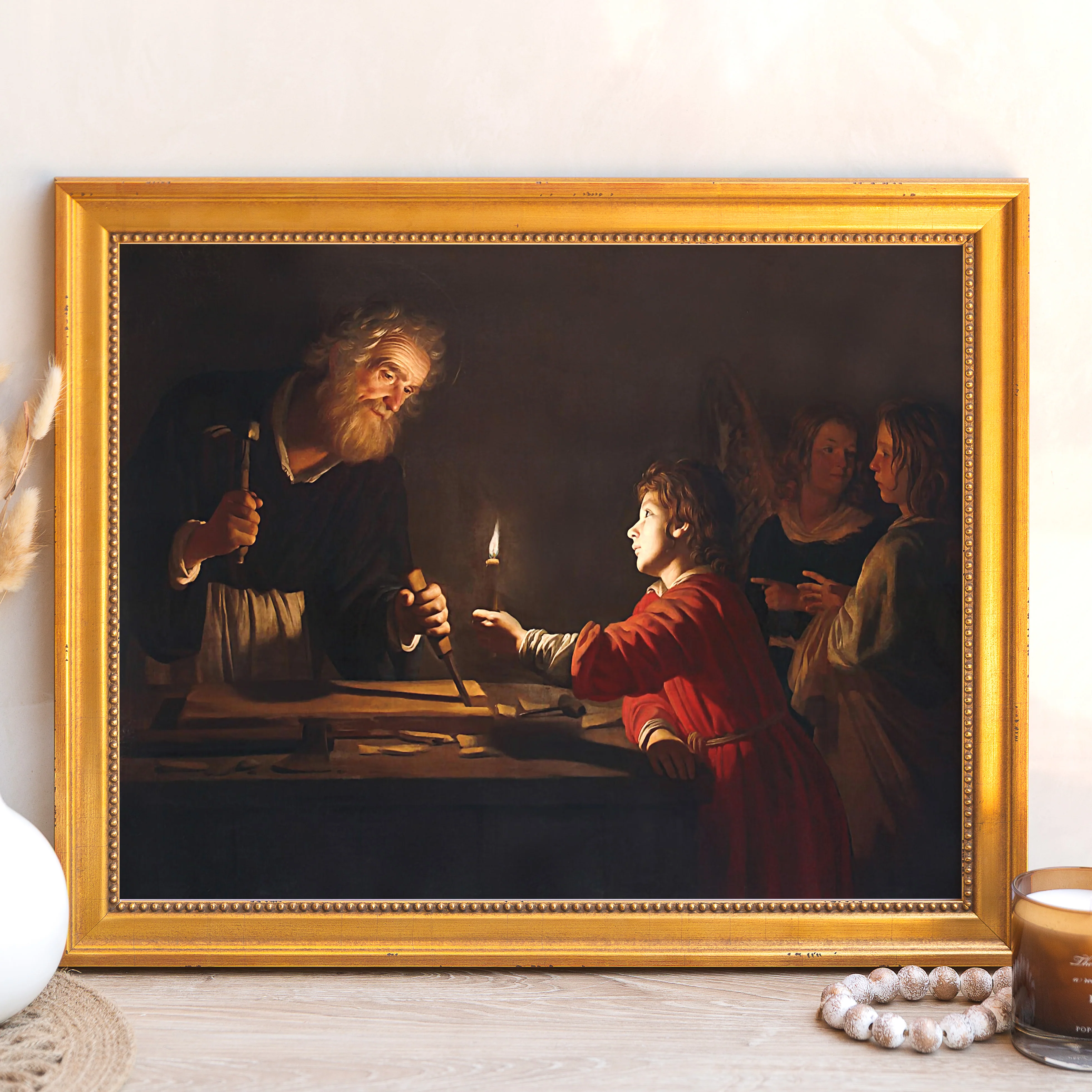 Childhood of Christ Framed Canvas - Sacred Signature Collection - Image 6