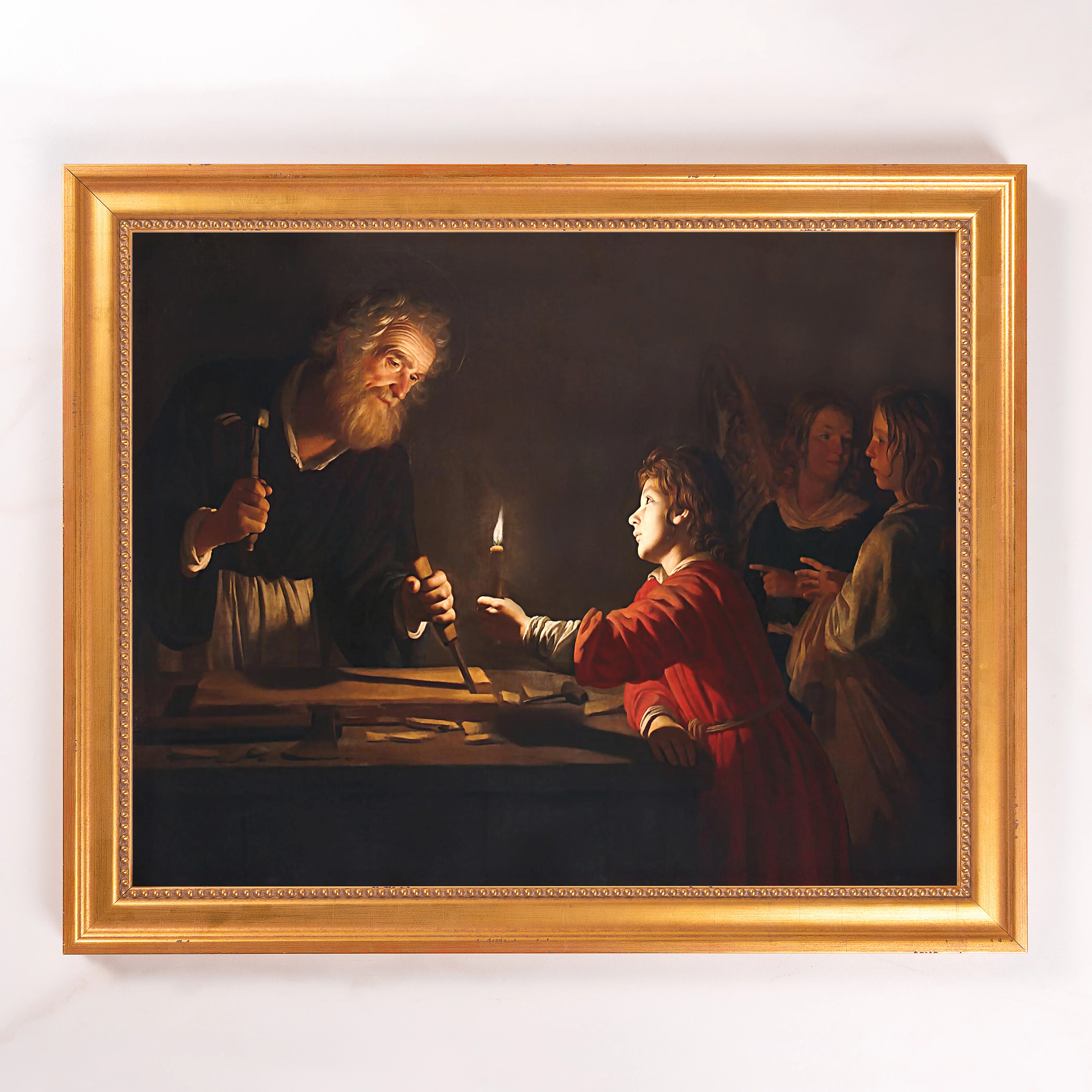 Childhood of Christ Framed Canvas - Sacred Signature Collection - Image 7