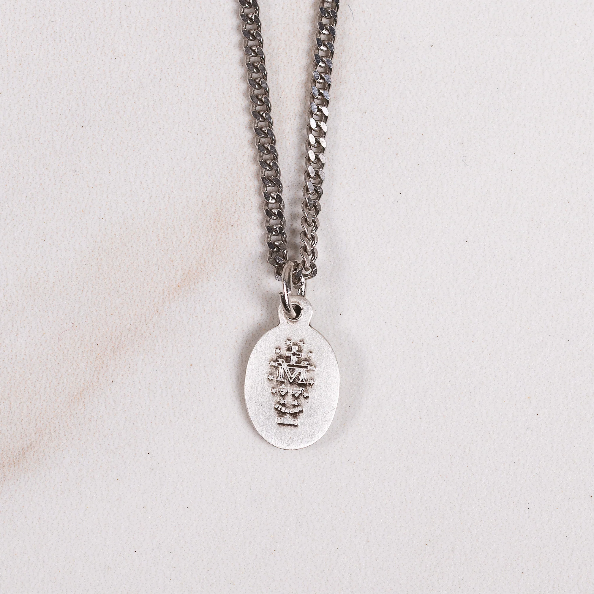 Children's Miraculous Medal Necklace - Gold or Silver - Image 2