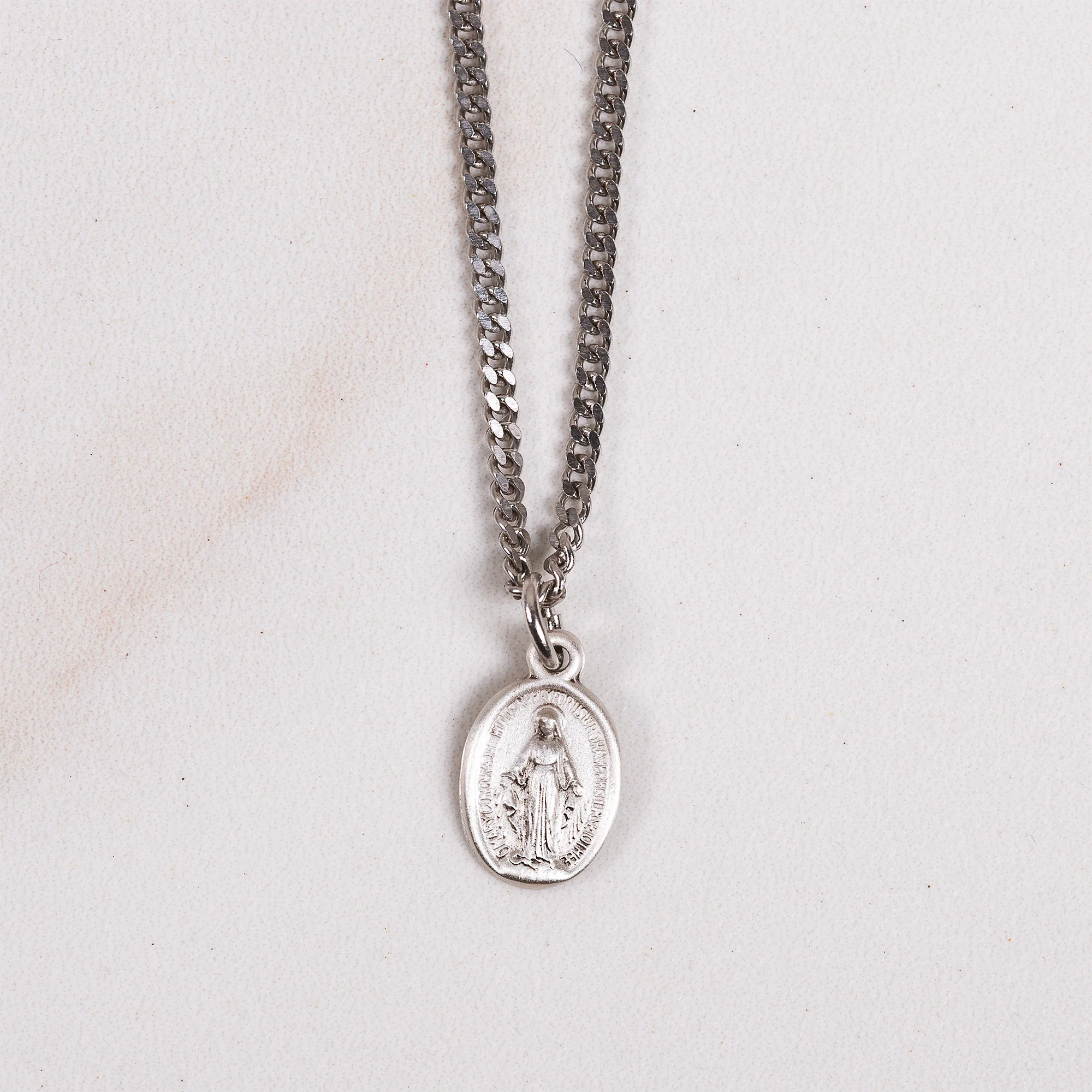Children's Miraculous Medal Necklace - Gold or Silver - Image 3