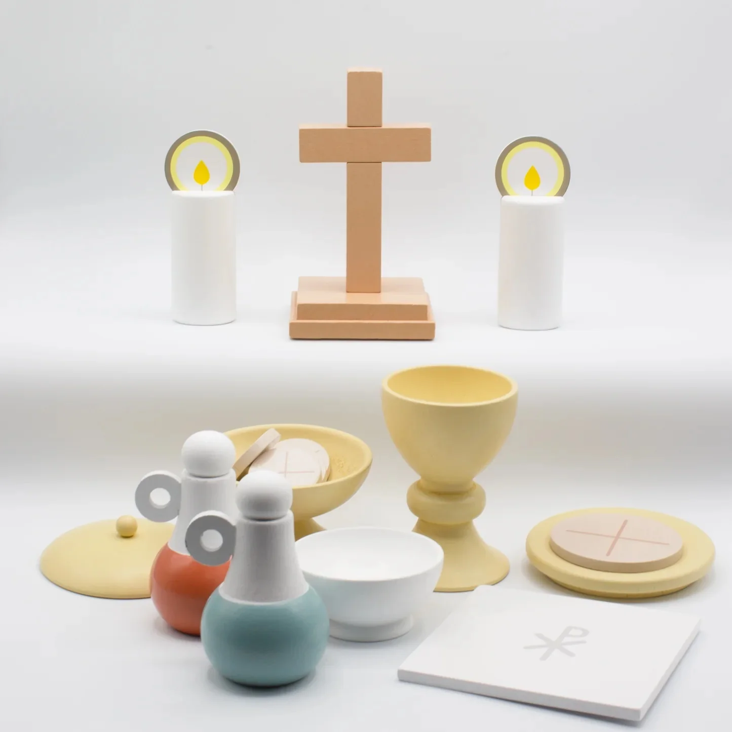 Children's Wooden Mass Kit Playset