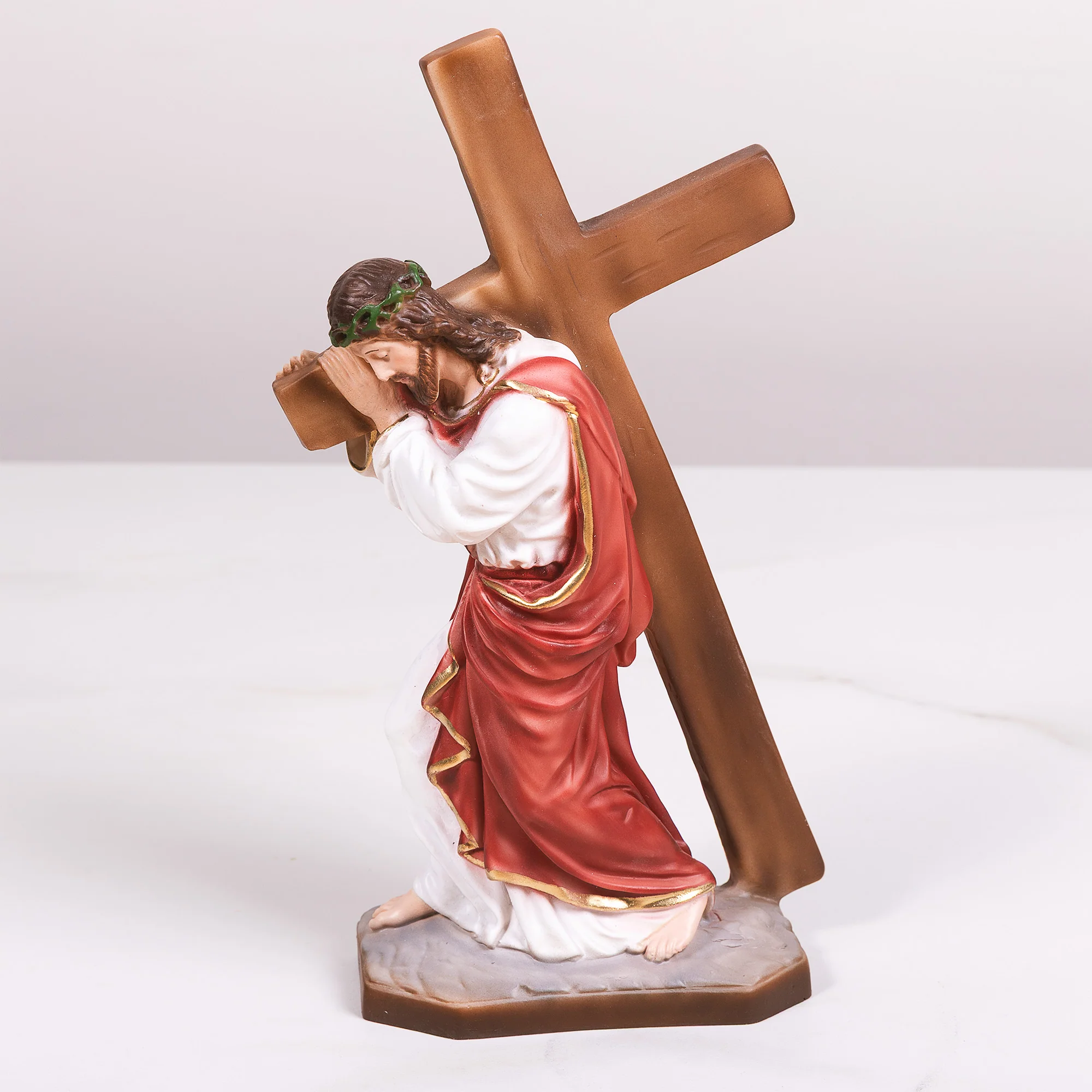 Christ Carrying His Cross Statue - 10"